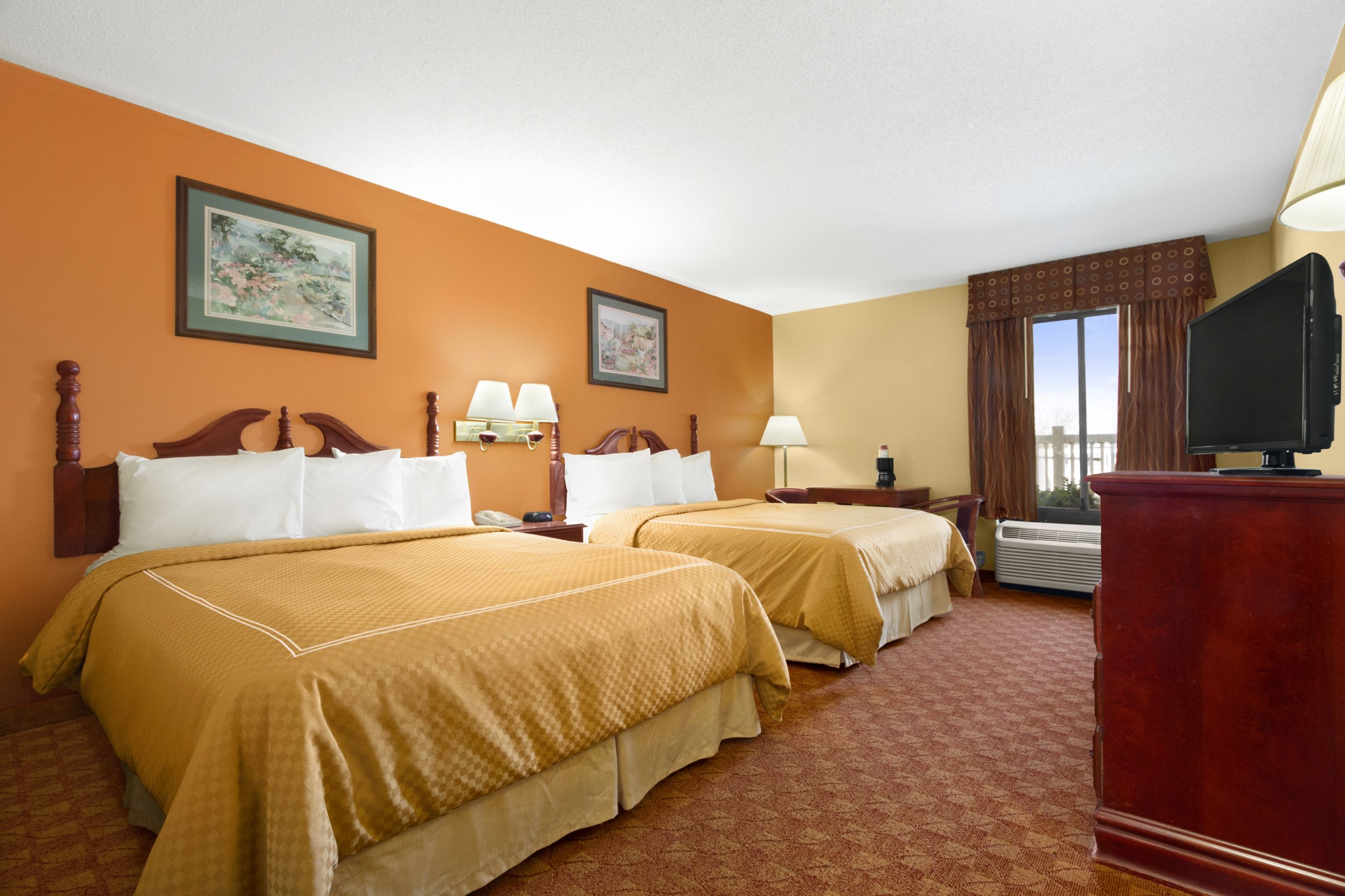 Guest room at the Ramada Limited Columbia in Columbia, South Carolina