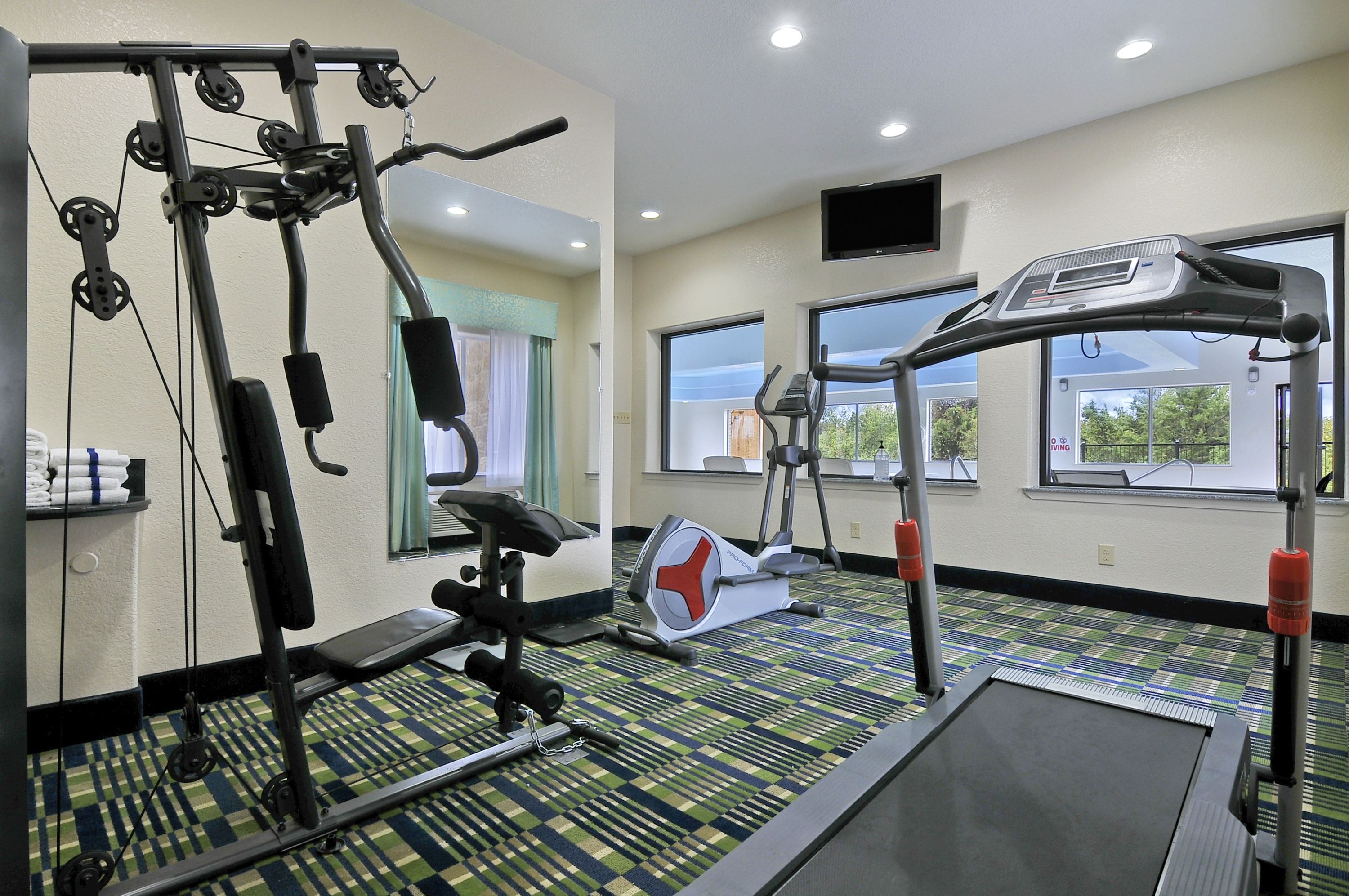 Health club at Ramada by Wyndham South Waco in Hewitt, Texas