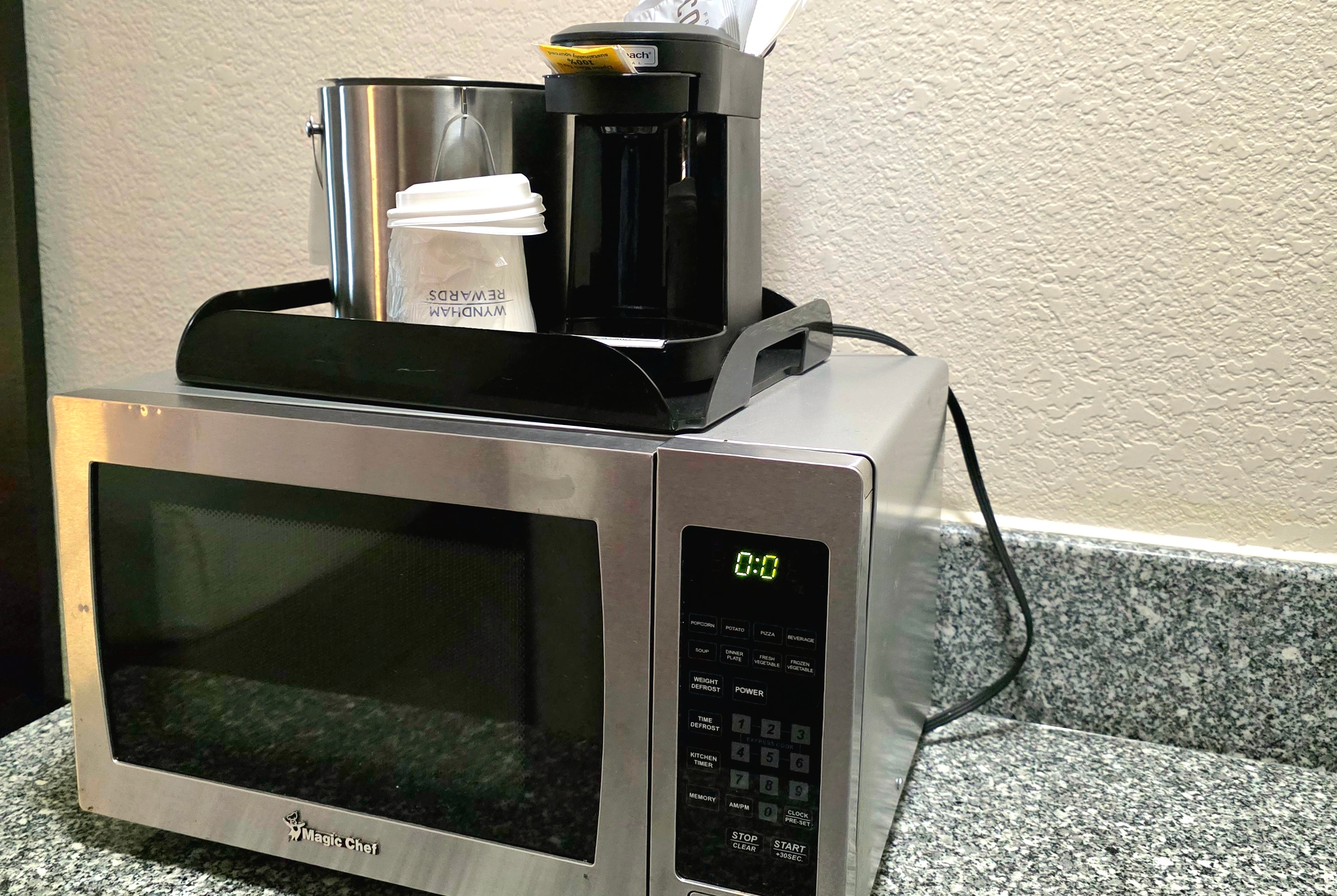 Guest room feature at the Ramada by Wyndham South Waco in Hewitt, Texas