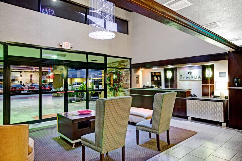 Ramada Houston Intercontinental Airport South hotel lobby in Houston, Texas