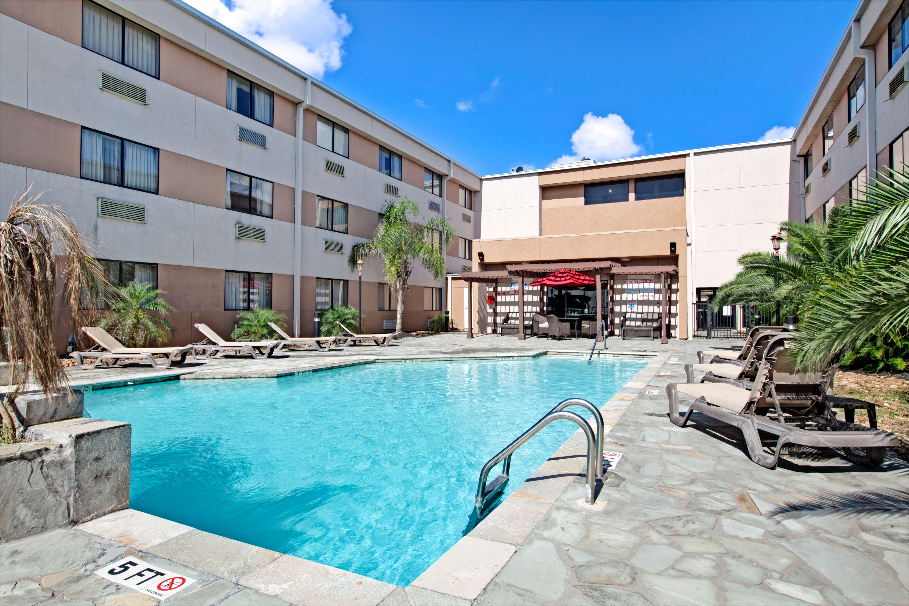 Pool at the Ramada by Wyndham Houston Intercontinental Airport South in Houston, Texas
