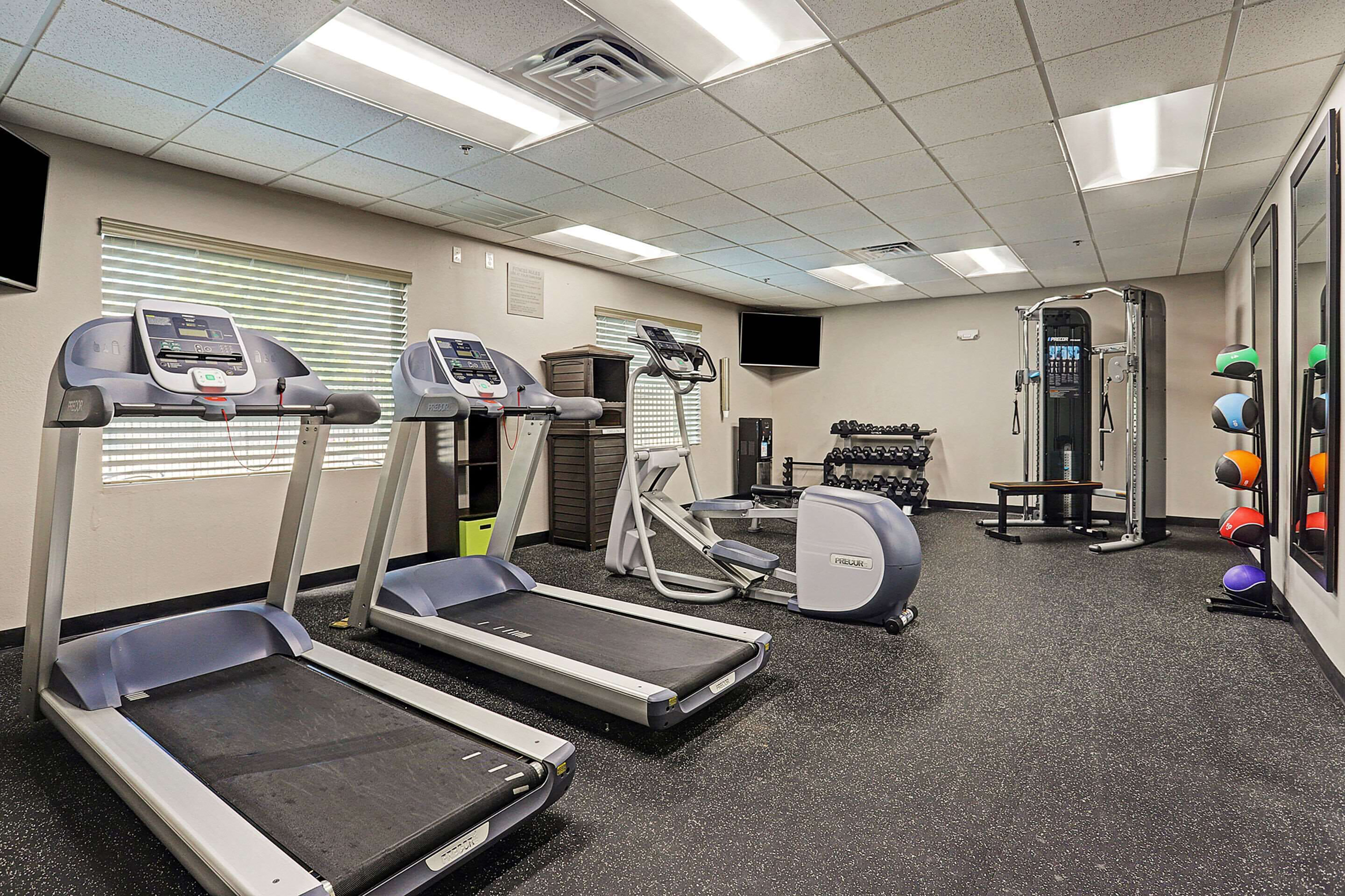 Fitness room at Ramada by Wyndham Houston Westchase in Houston, Texas