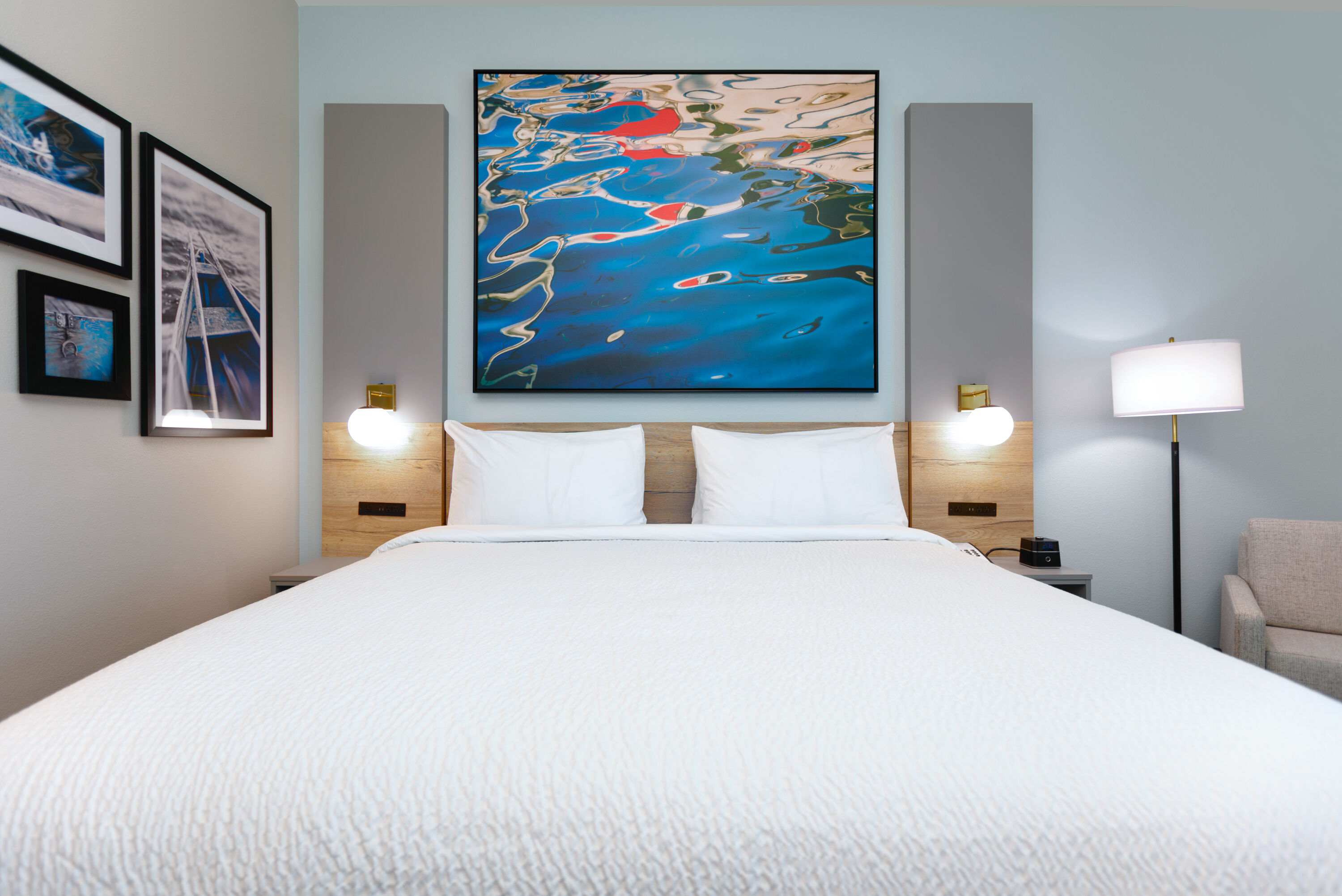 Guest room at the The Elm, a Ramada by Wyndham in Little Elm, Texas