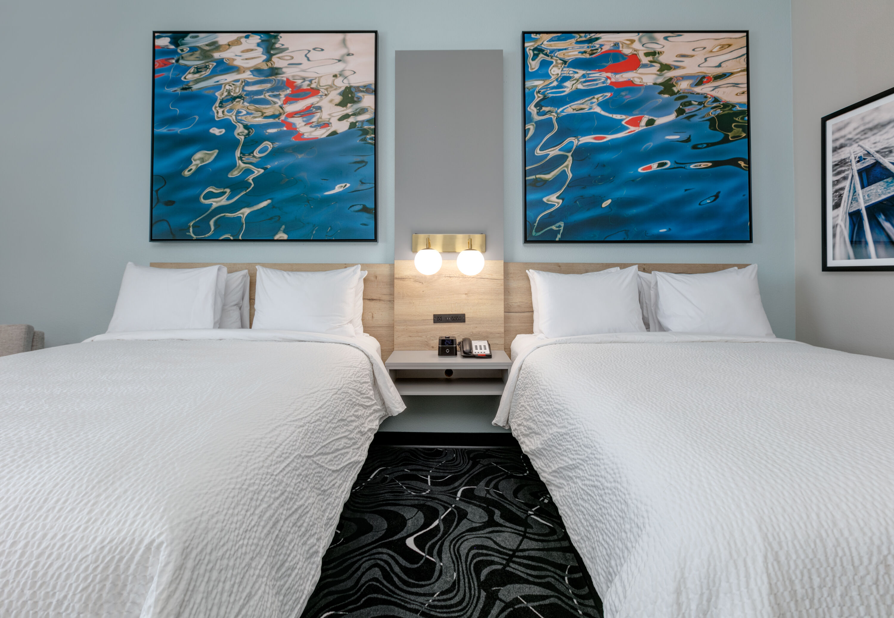 Guest room at the The Elm, a Ramada by Wyndham in Little Elm, Texas