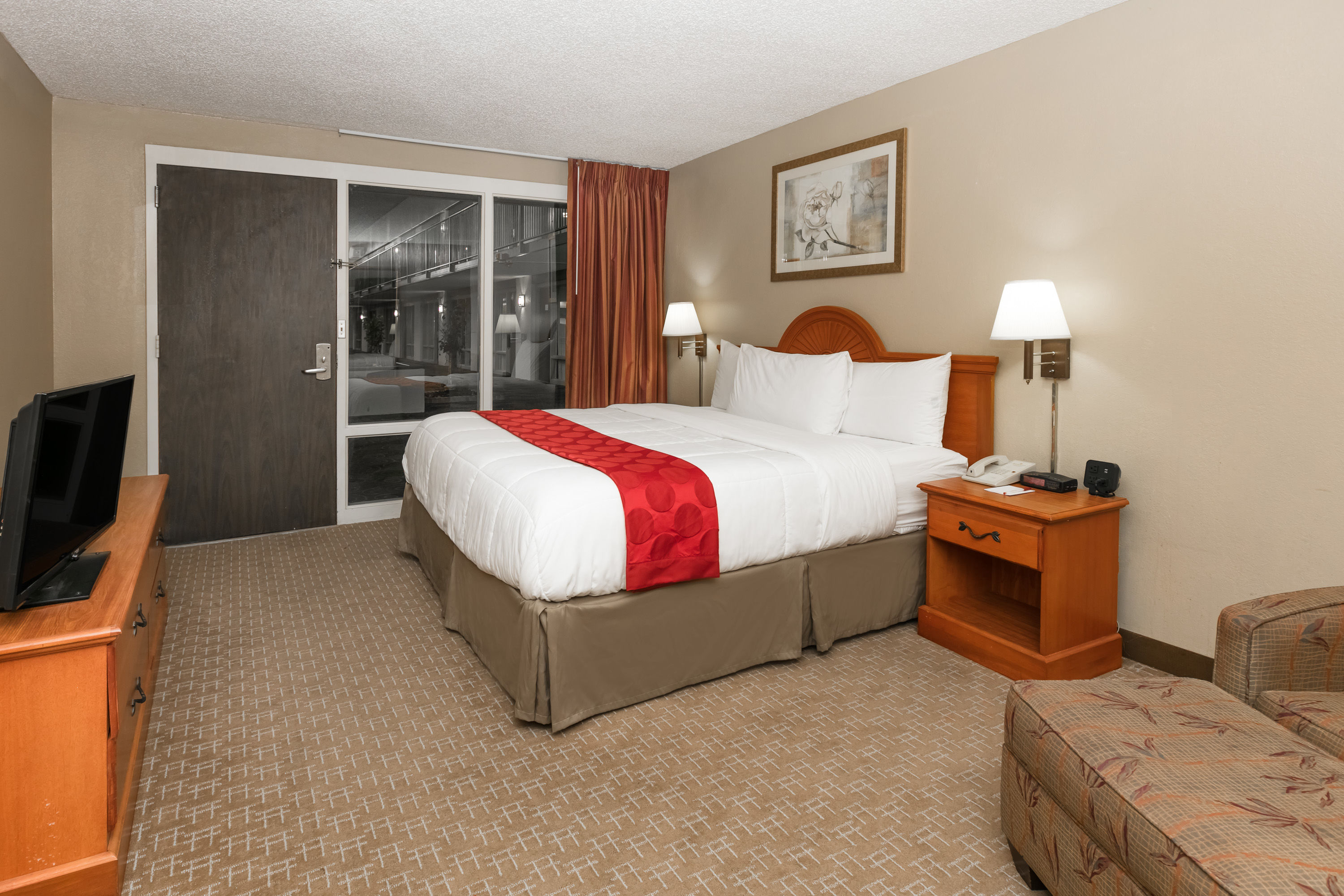 Guest room at the Ramada by Wyndham Odessa Near University of Texas Permian in Odessa, Texas