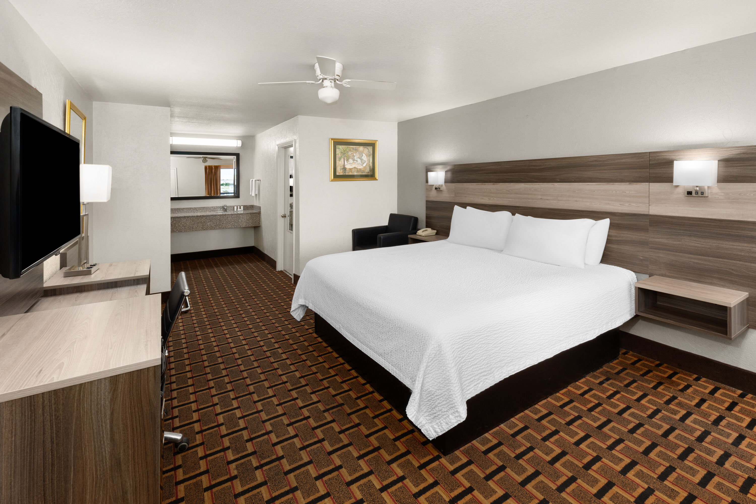 Guest room at the Ramada Limited San Angelo in San Angelo, Texas