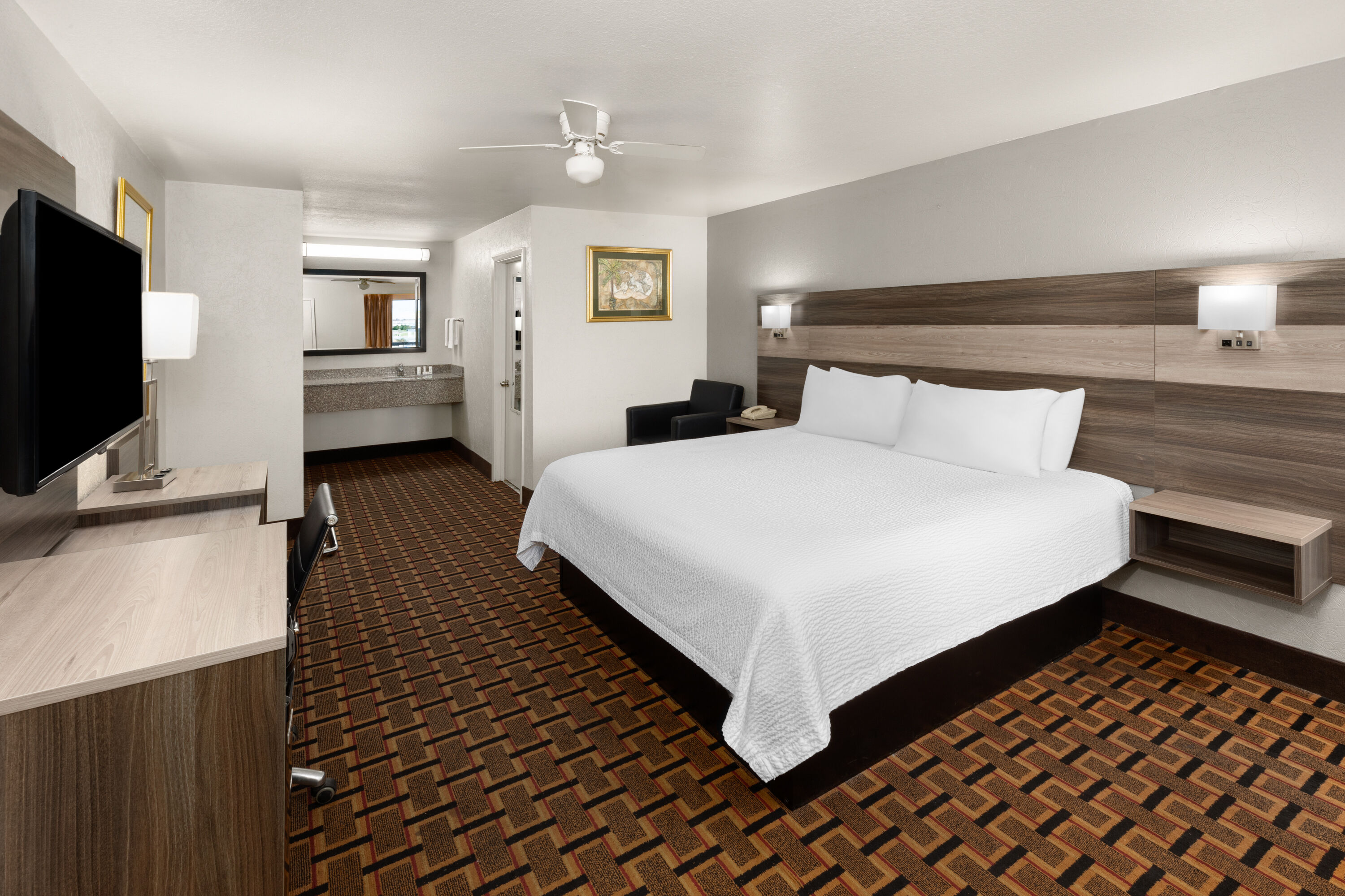 Guest room at the Ramada Limited San Angelo in San Angelo, Texas