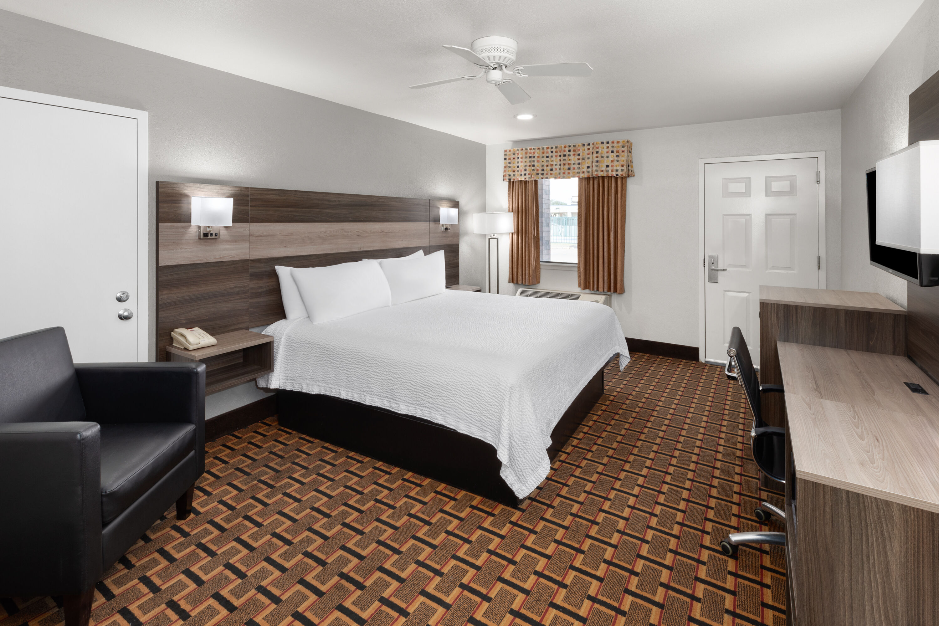 Guest room at the Ramada Limited San Angelo in San Angelo, Texas