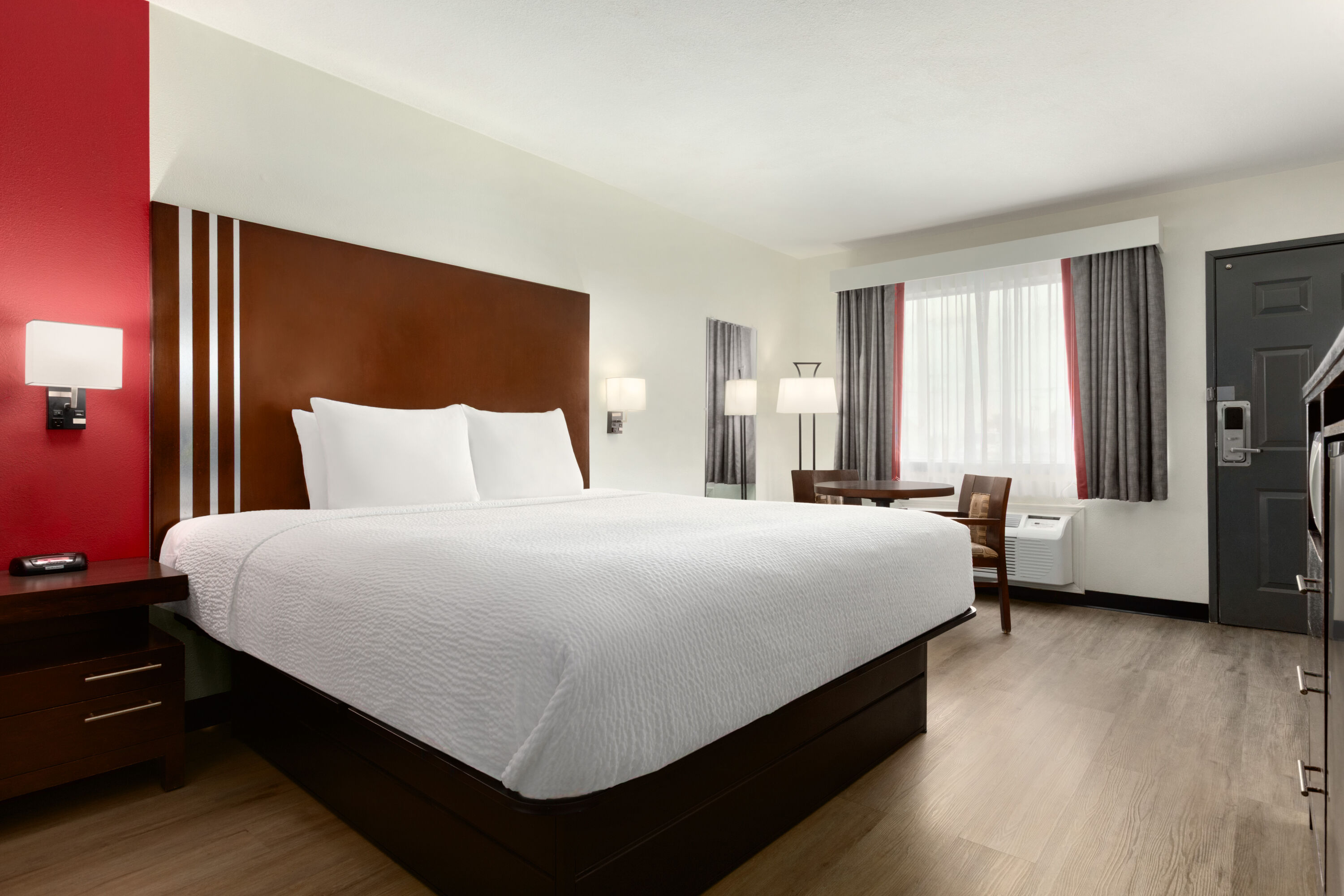 Guest room at the Ramada by Wyndham San Antonio Near SeaWorld/Lackland AFB in San Antonio, Texas