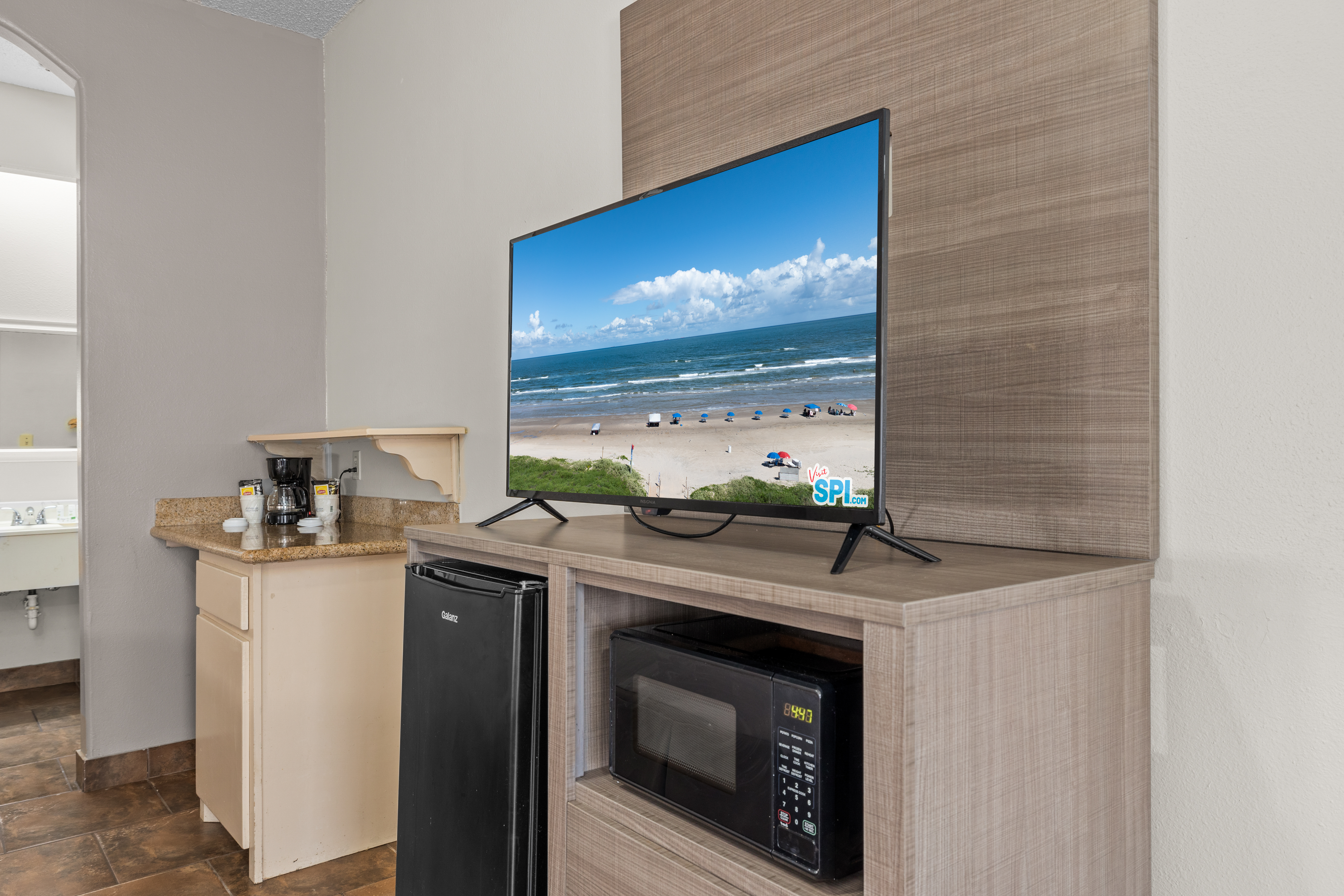 Guest room at the Ramada by Wyndham & Suites South Padre Island in South Padre Island, Texas