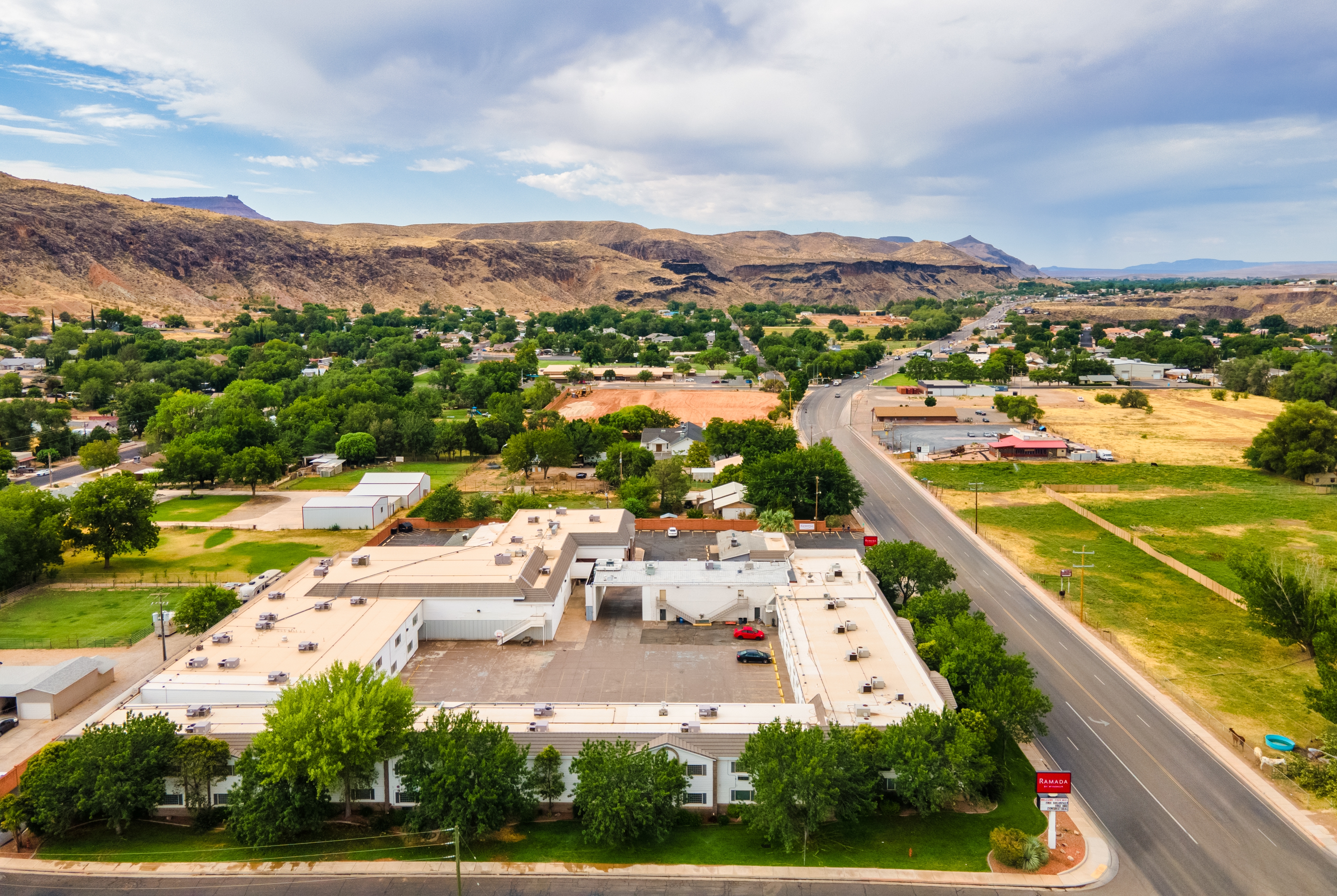 Exterior of Ramada by Wyndham La Verkin Zion National Park hotel in La Verkin, Utah