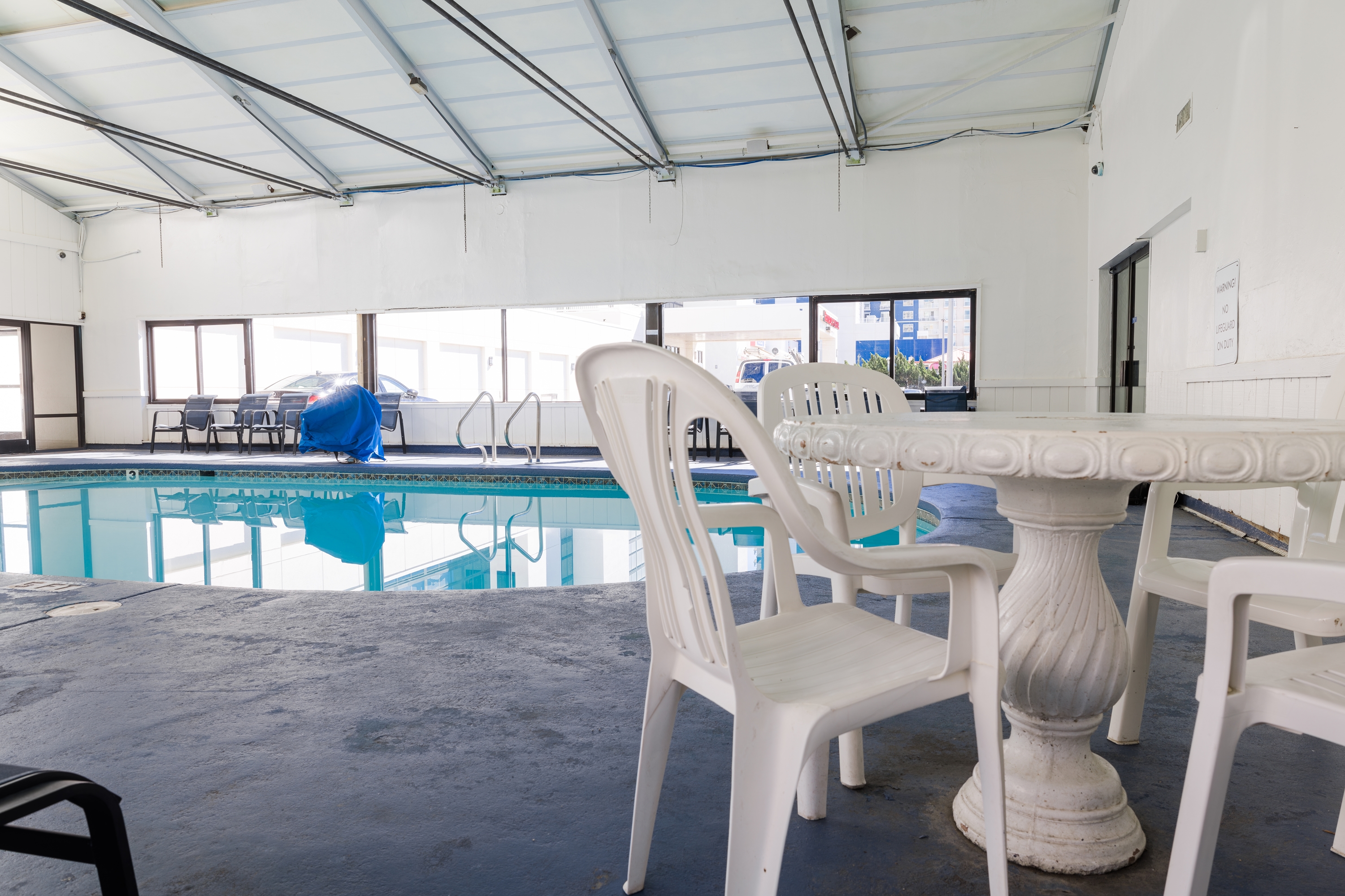 Pool at the Ramada Plaza by Wyndham Virginia Beach Oceanfront in Virginia Beach, Virginia
