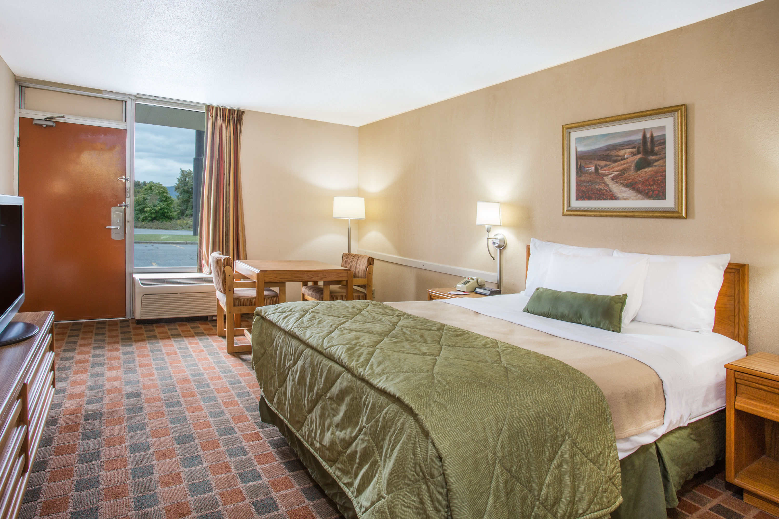 Guest room at the Ramada by Wyndham Wytheville in Wytheville, Virginia