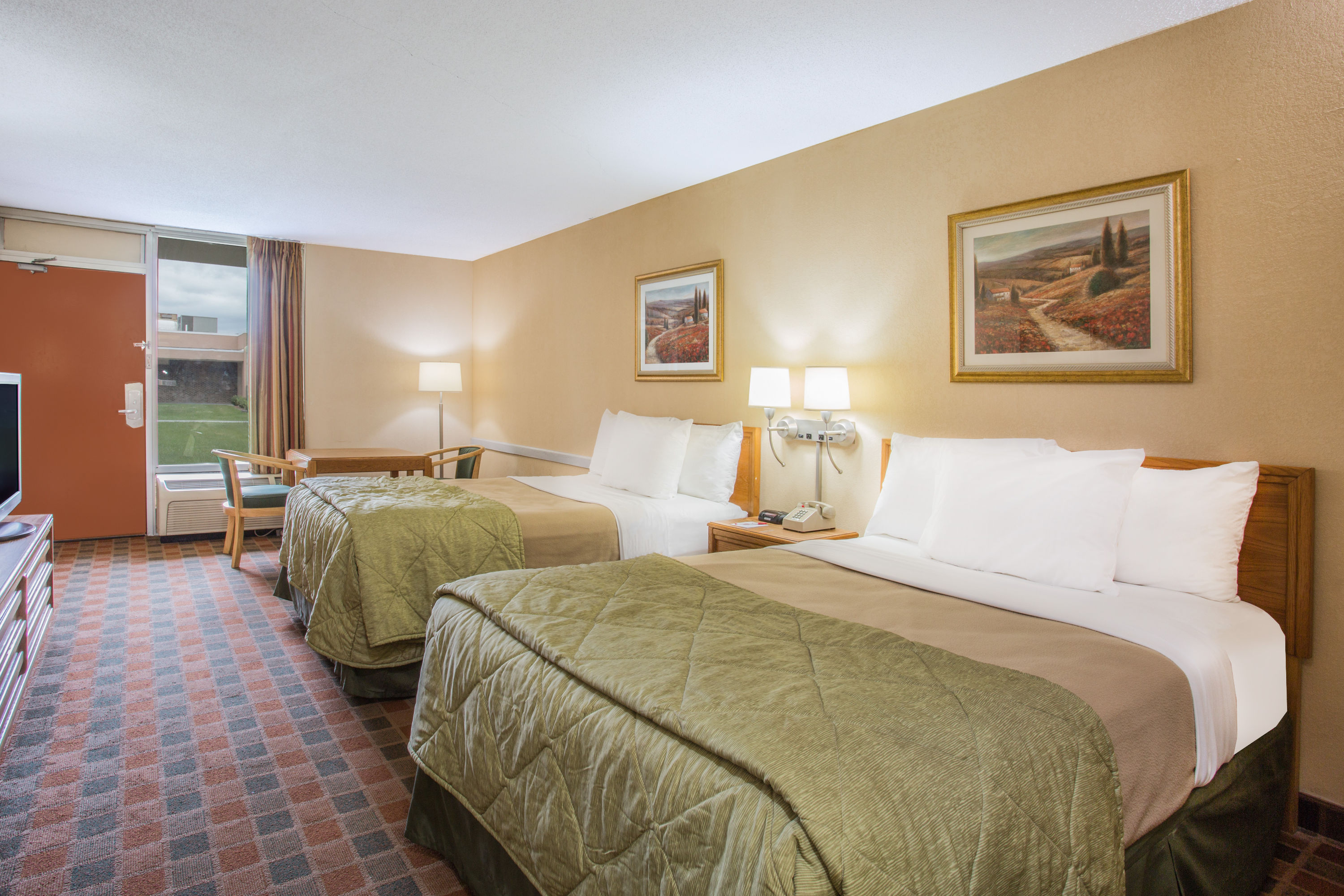 Guest room at the Ramada by Wyndham Wytheville in Wytheville, Virginia