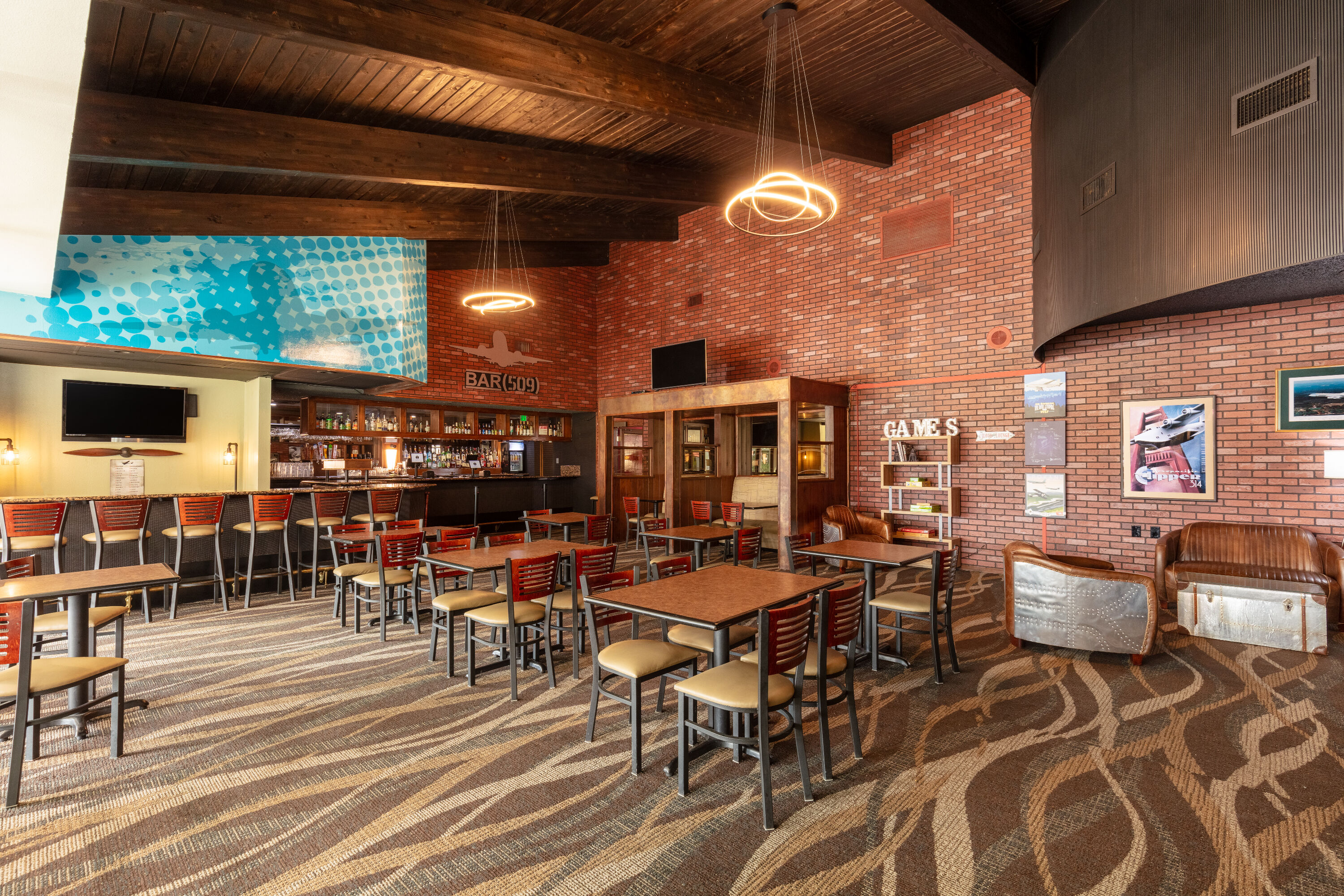 Bar at Ramada by Wyndham Spokane Airport in Spokane, Washington