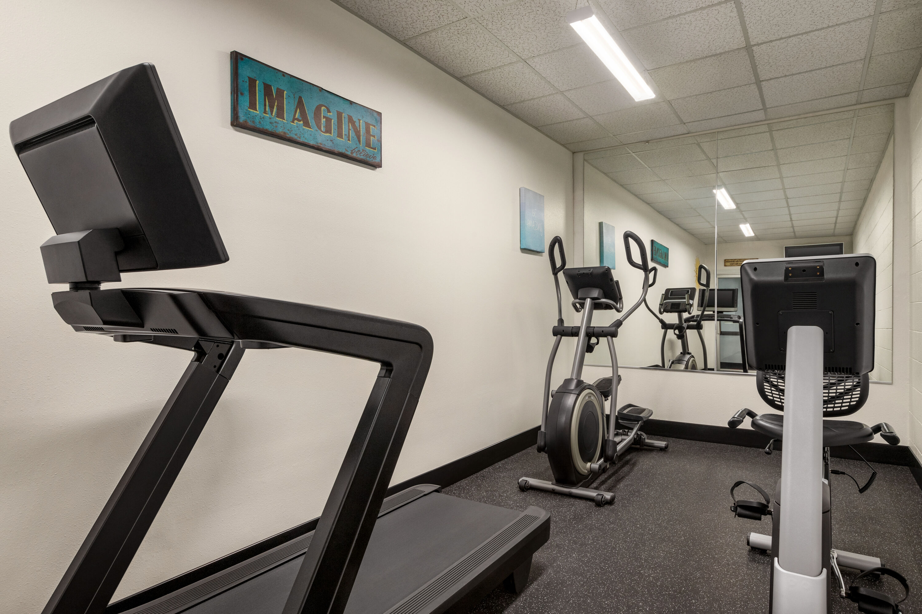 Fitness room at Ramada by Wyndham Richland Center in Richland Center, Wisconsin