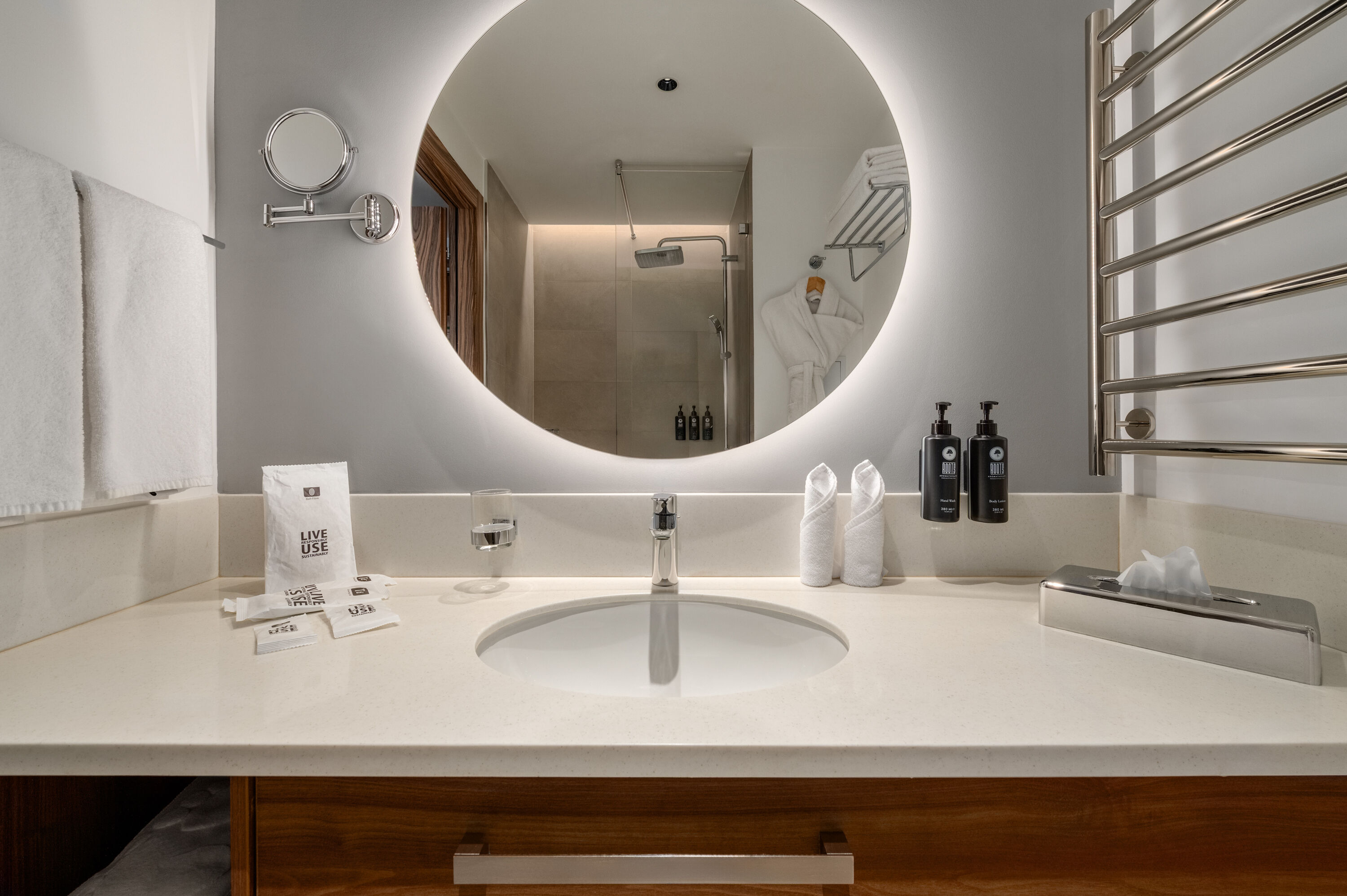Guest room bath at the Ramada Encore by Wyndham Bukhara in Bukhara, Other than US/Canada