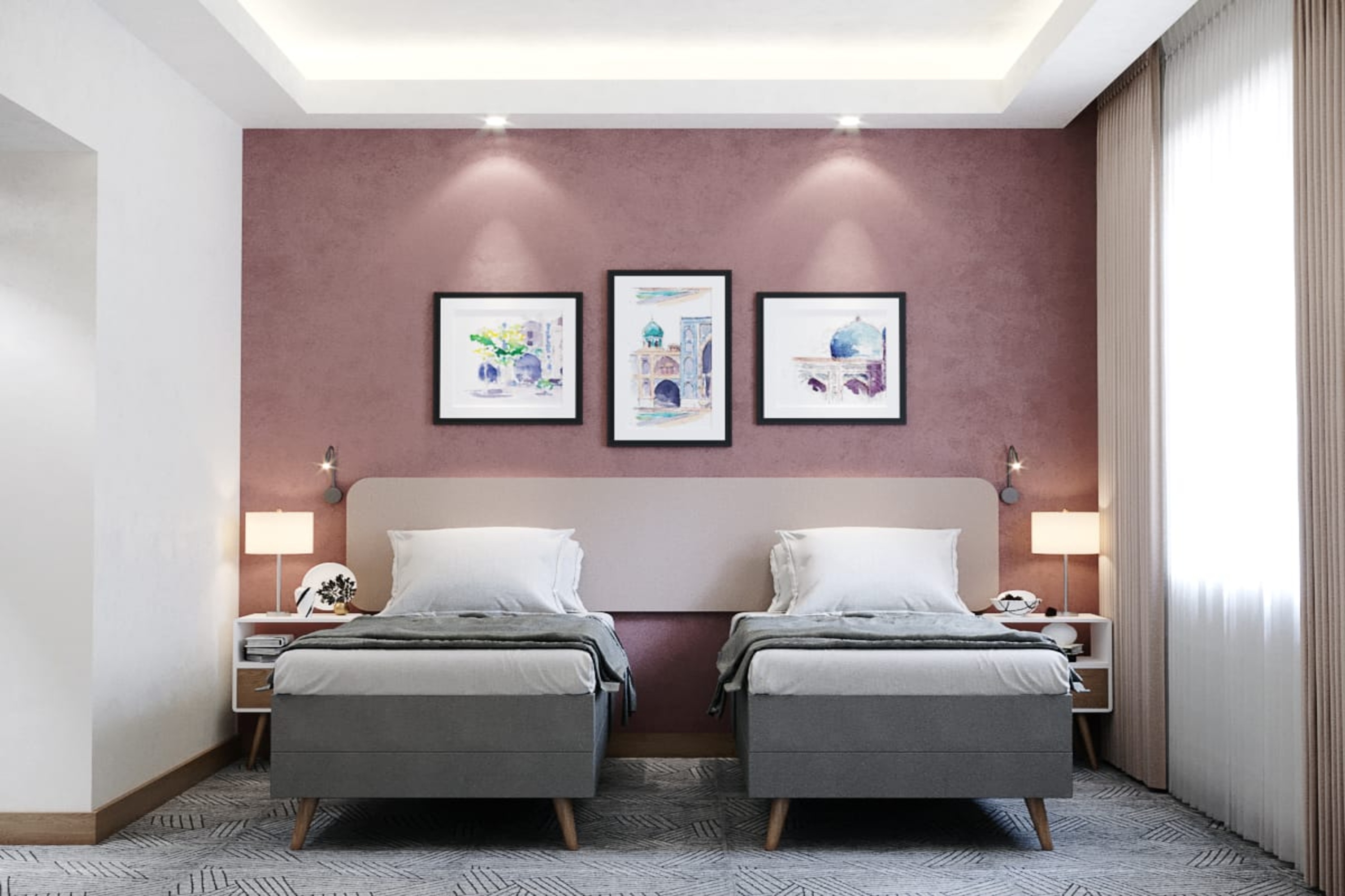 Guest room at the Ramada Encore by Wyndham Bukhara in Bukhara, Other than US/Canada