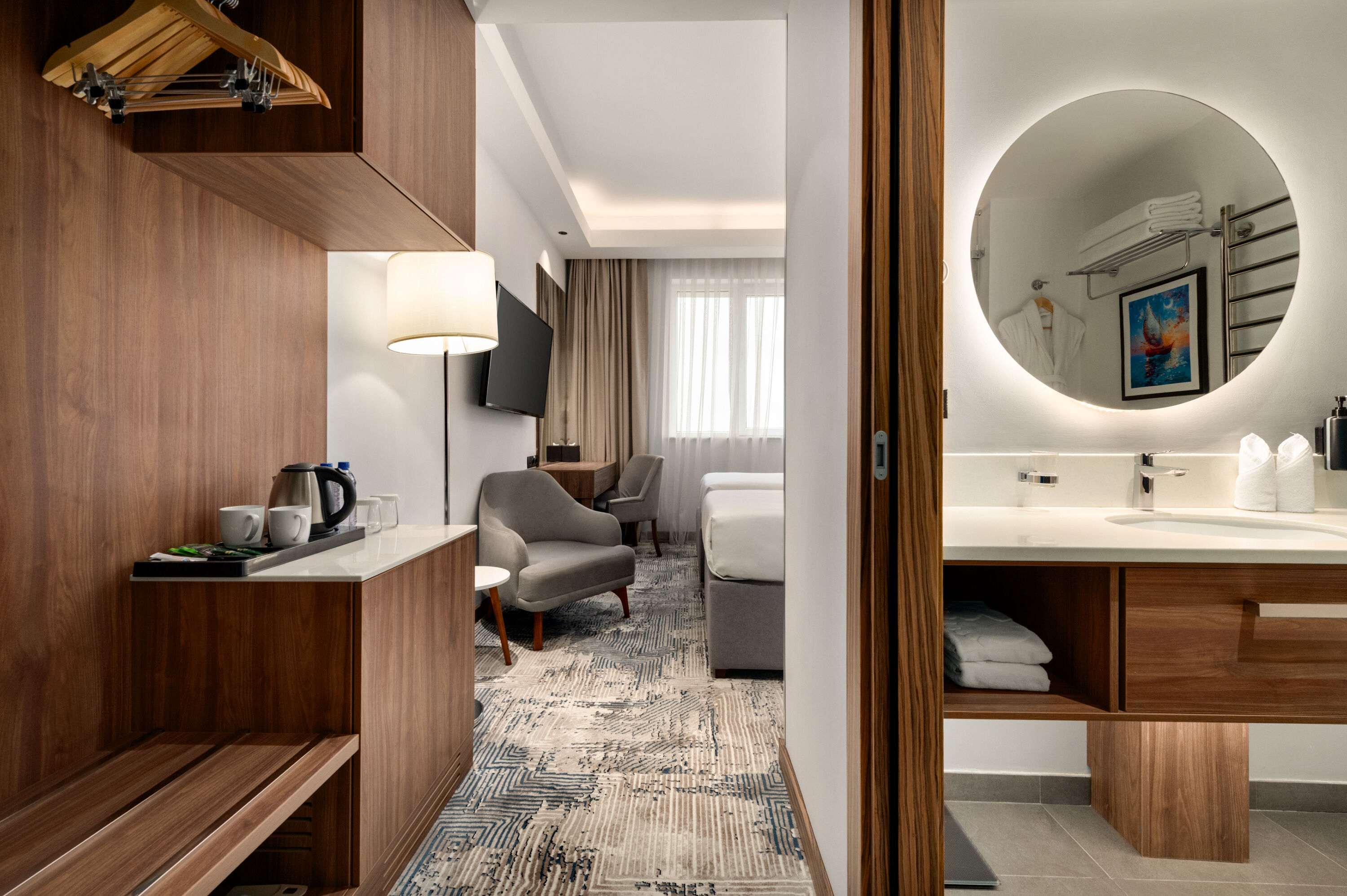 Guest room at the Ramada Encore by Wyndham Bukhara in Bukhara, Other than US/Canada