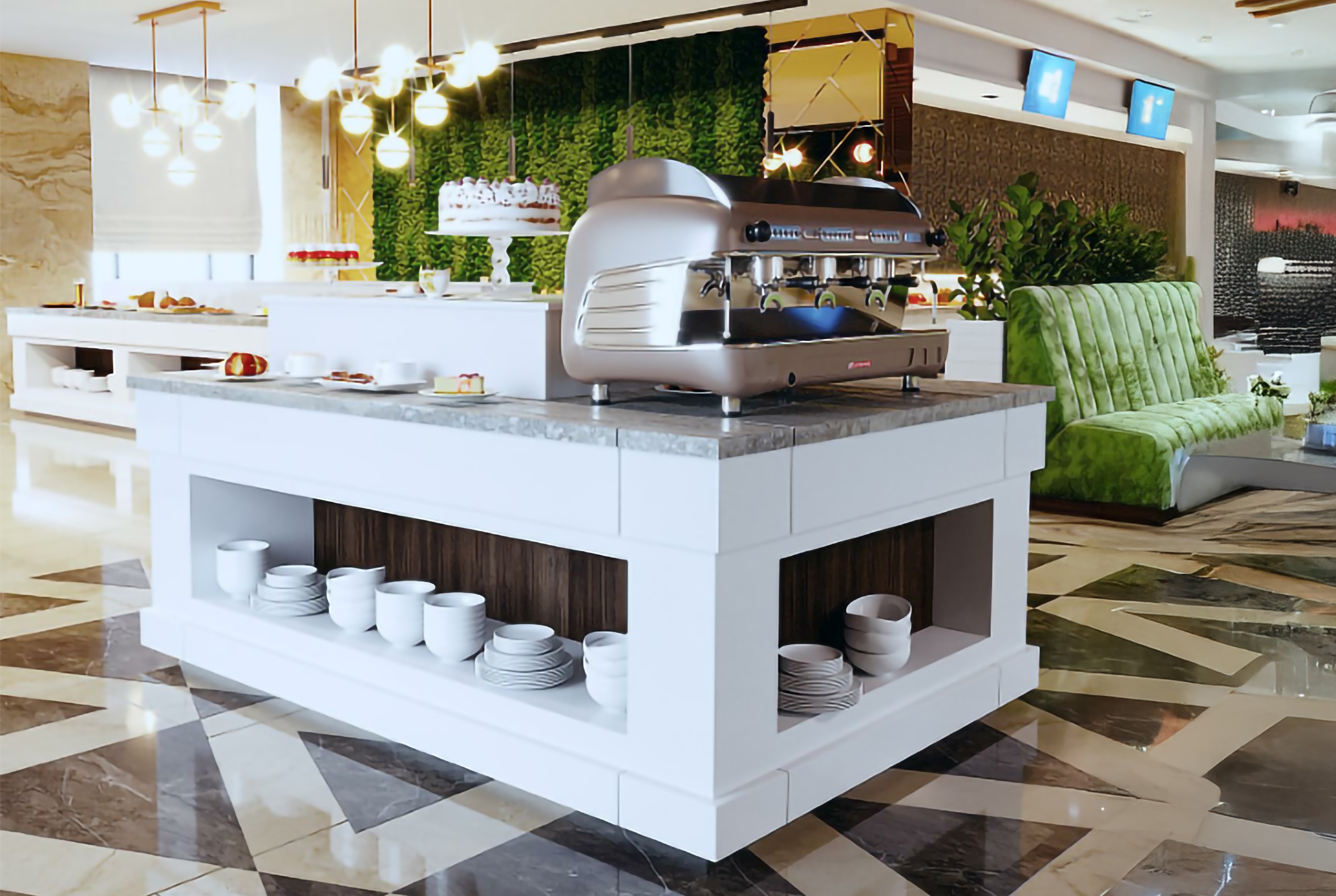 Ramada Plaza by Wyndham Tashkent Airport restaurant breakfast area with seating in Tashkent, Other than US/Canada