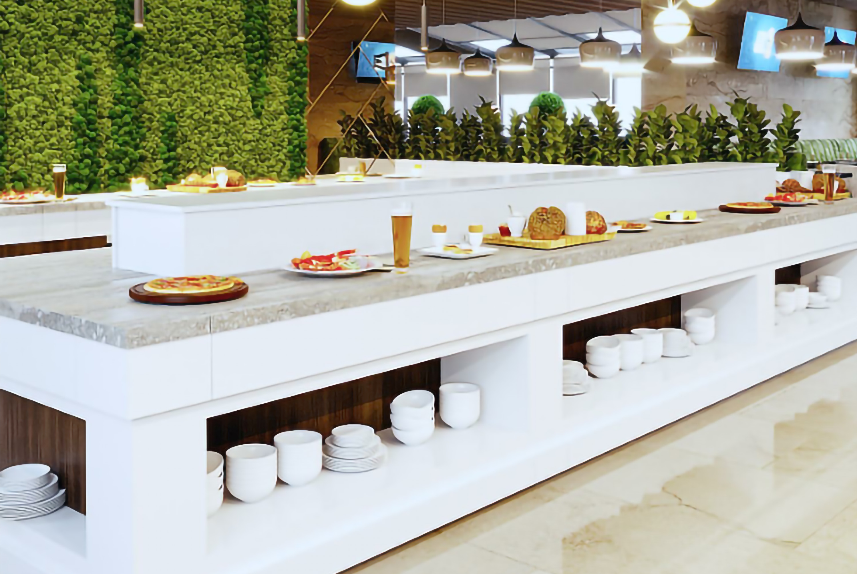 Ramada Plaza by Wyndham Tashkent Airport restaurant breakfast area with seating in Tashkent, Other than US/Canada