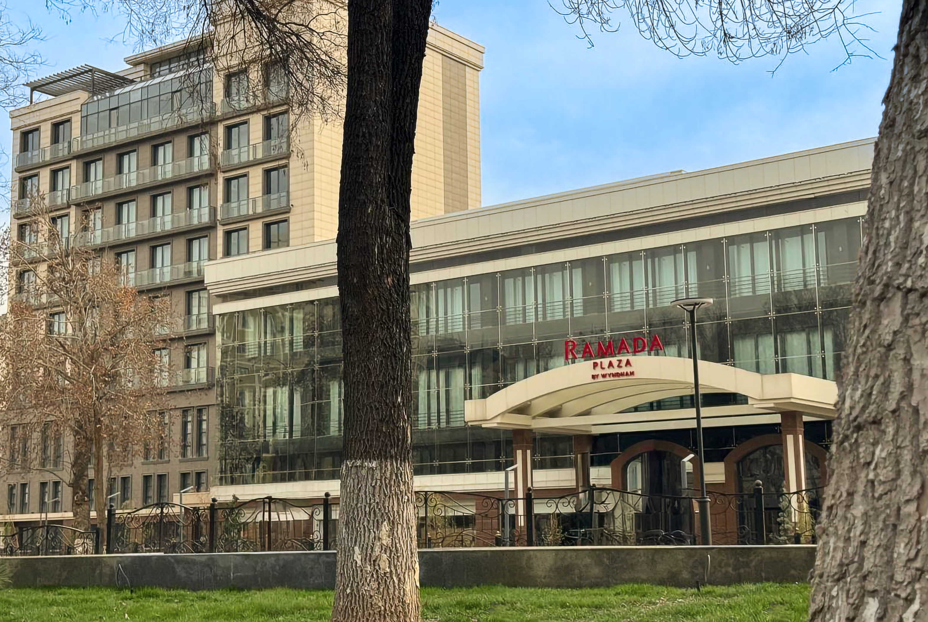Exterior of Ramada Plaza by Wyndham Tashkent Airport hotel in Tashkent, Other than US/Canada