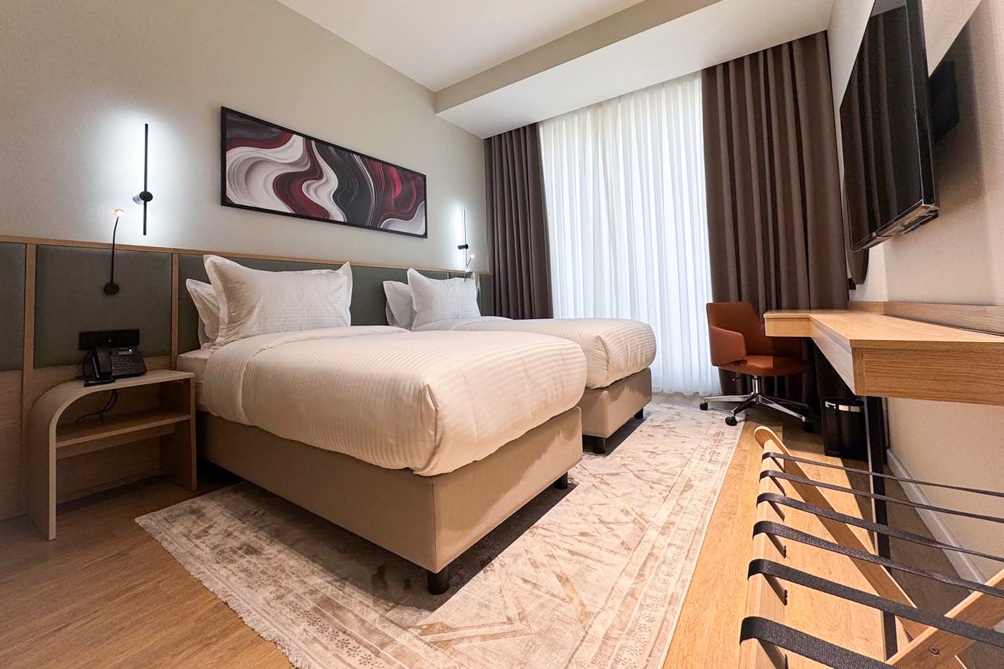 Guest room at the Ramada Plaza by Wyndham Tashkent Airport in Tashkent, Other than US/Canada