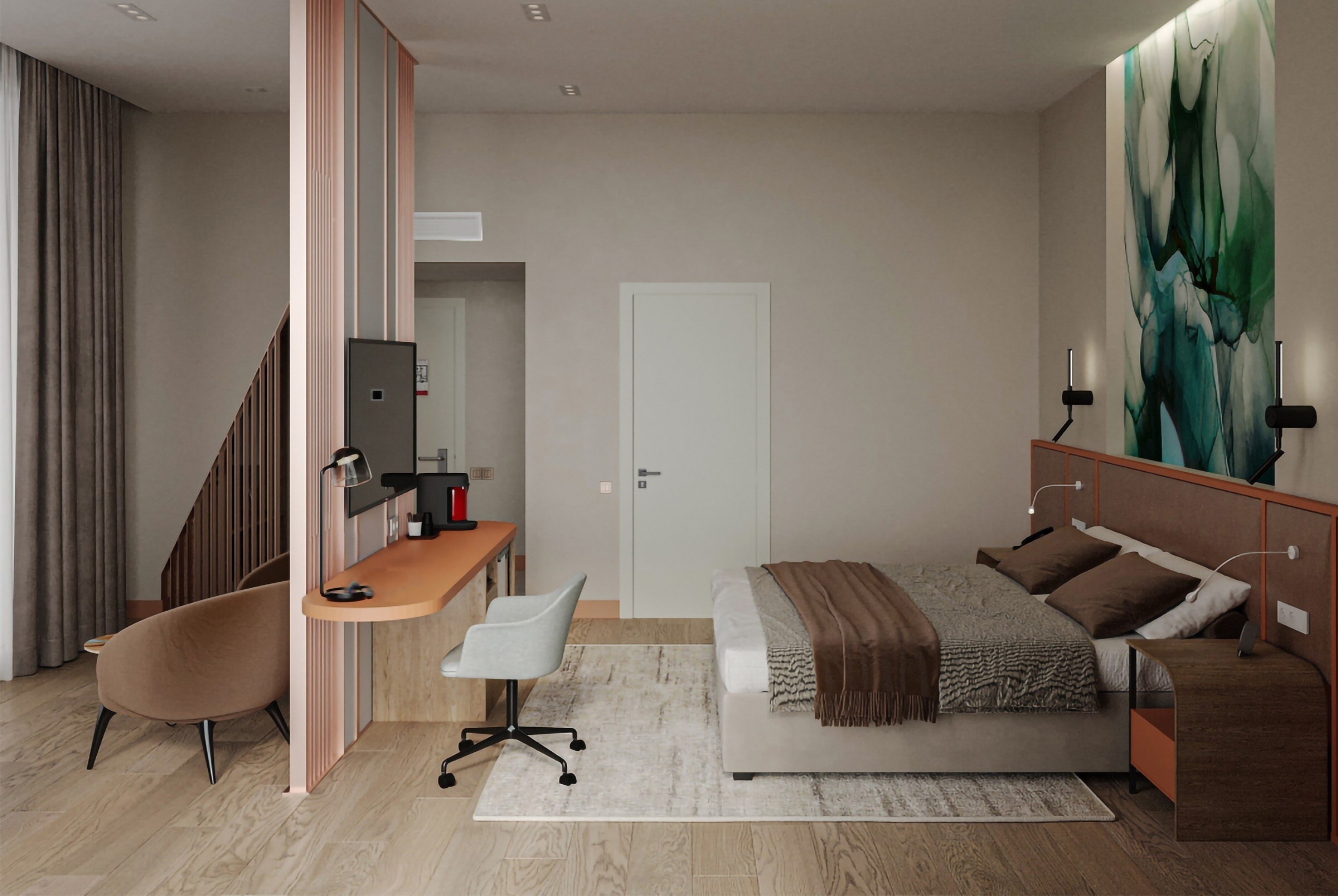 Guest room at the Ramada Plaza by Wyndham Tashkent Airport in Tashkent, Other than US/Canada