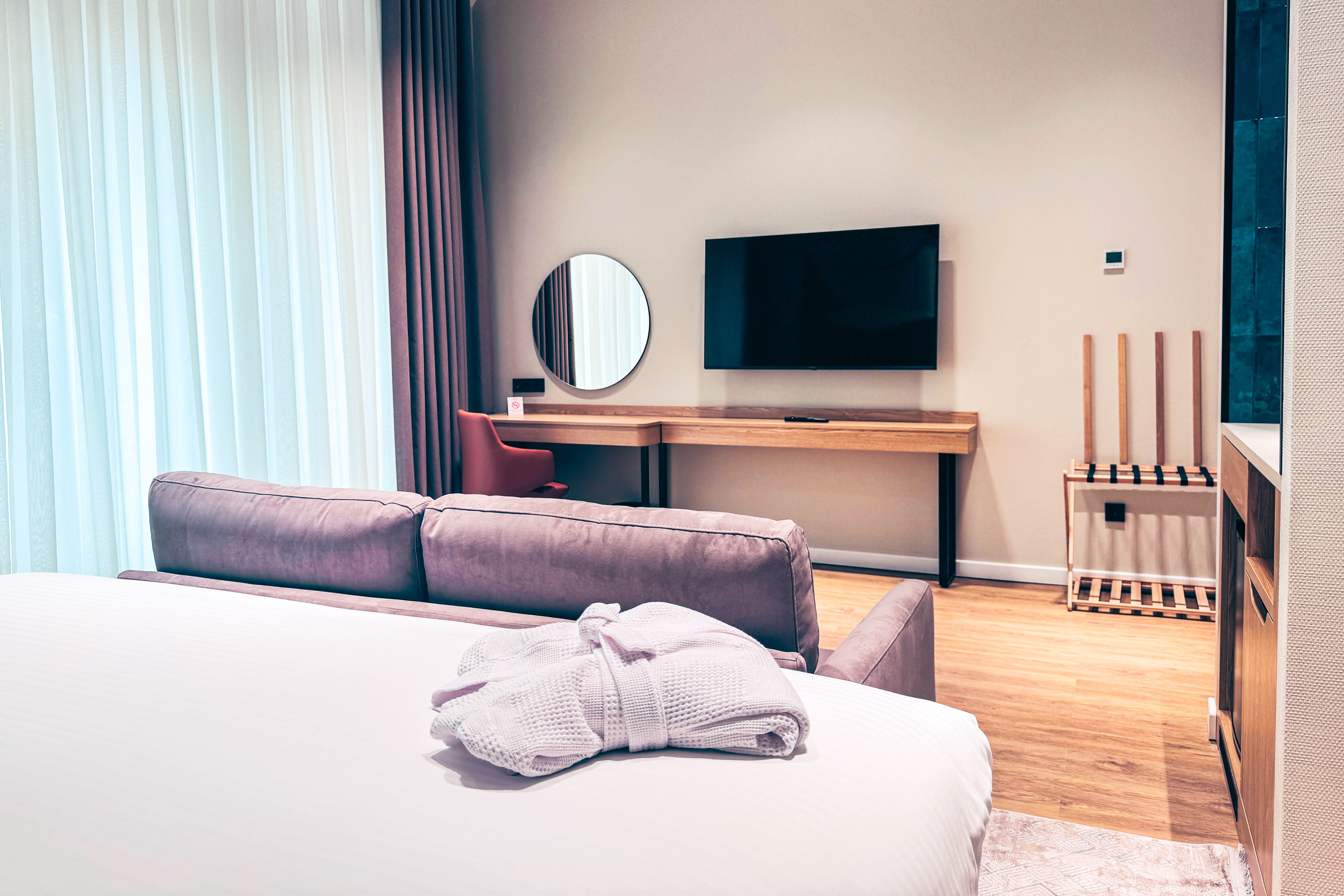 Guest room at the Ramada Plaza by Wyndham Tashkent Airport in Tashkent, Other than US/Canada