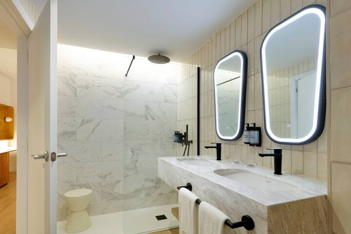 Guest room bath at the Grand Palladium Select Palace Ibiza in Sant Jordi De Ses Salines, Other than US/Canada