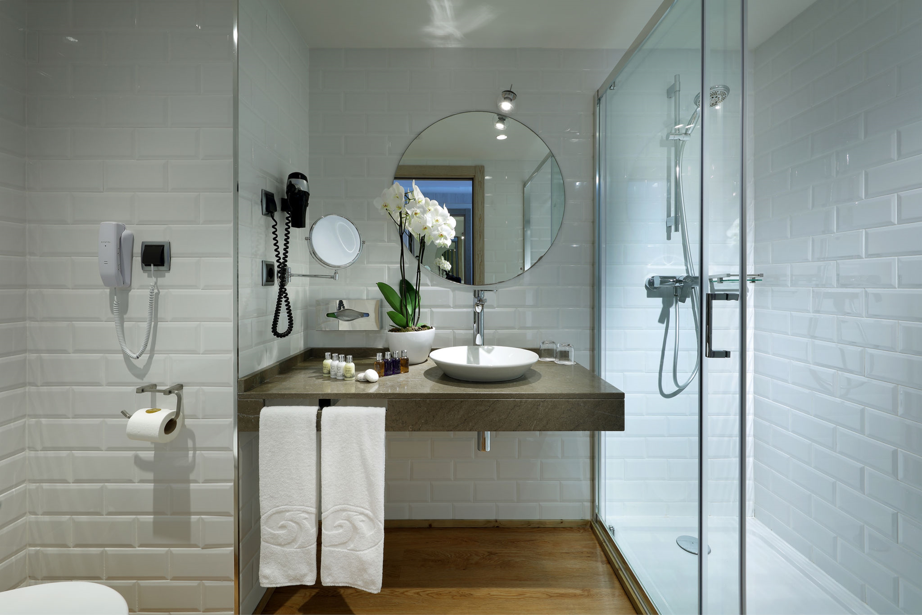 Guest room bath at the Grand Palladium White Island Resort & Spa in Sant Jordi De Ses Salines, Other than US/Canada