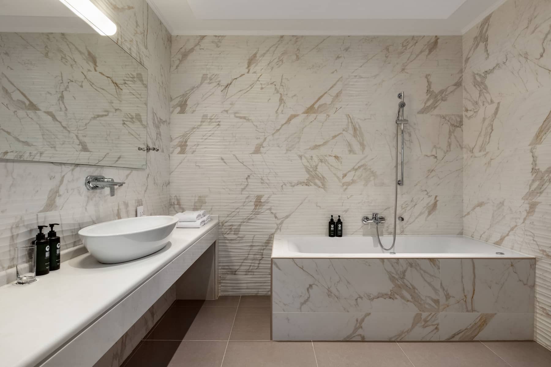 Guest room bath at the Ajul Luxury Hotel & Spa Resort, A Registry Collection Hotel in Agia Paraskevi Chalikidi, Other than US/Canada