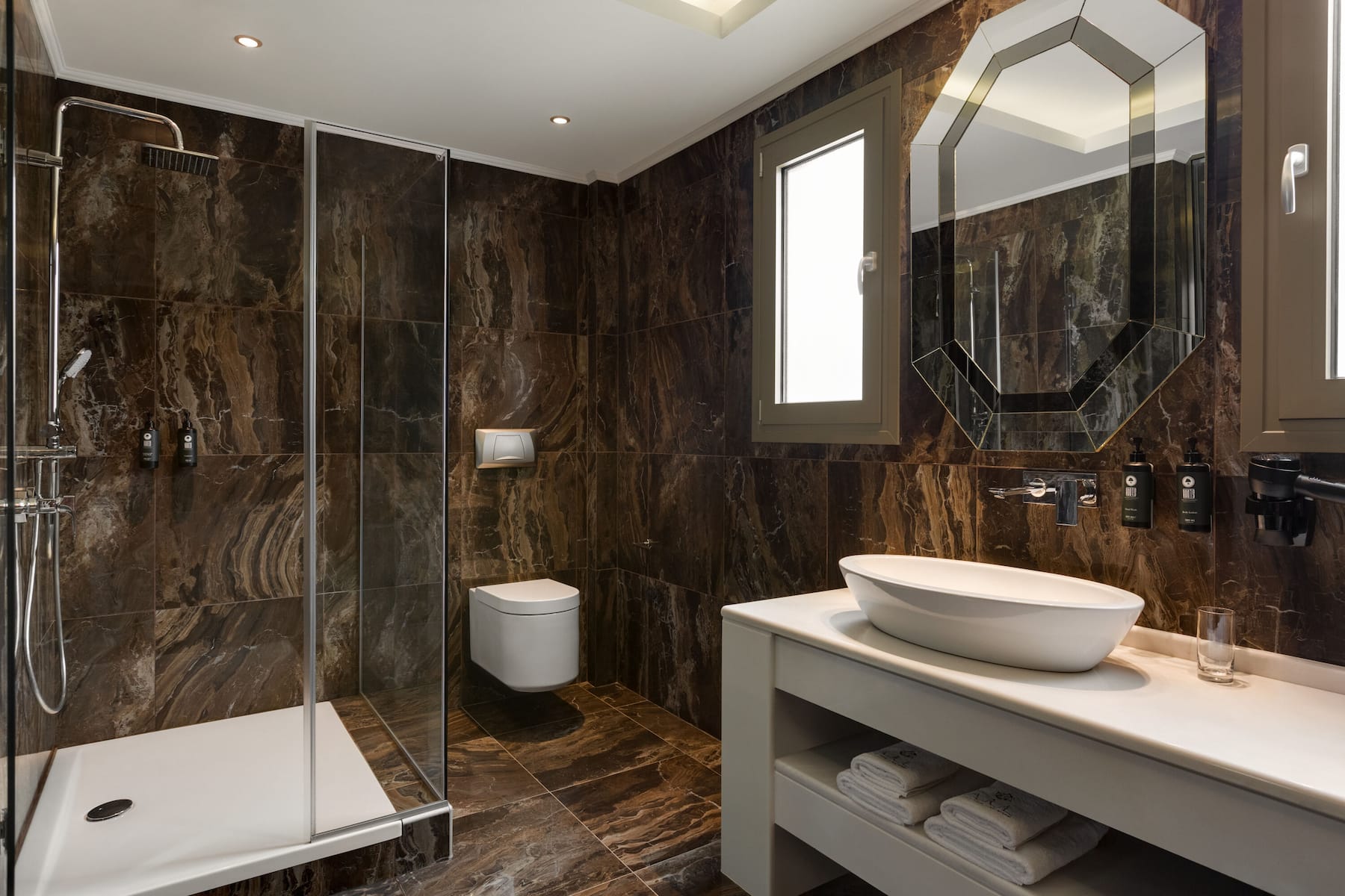 Guest room bath at the Ajul Luxury Hotel & Spa Resort, A Registry Collection Hotel in Agia Paraskevi Chalikidi, Other than US/Canada