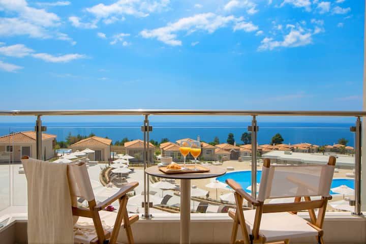 Guest room at the Ajul Luxury Hotel & Spa Resort, A Registry Collection Hotel in Agia Paraskevi Chalikidi, Other than US/Canada
