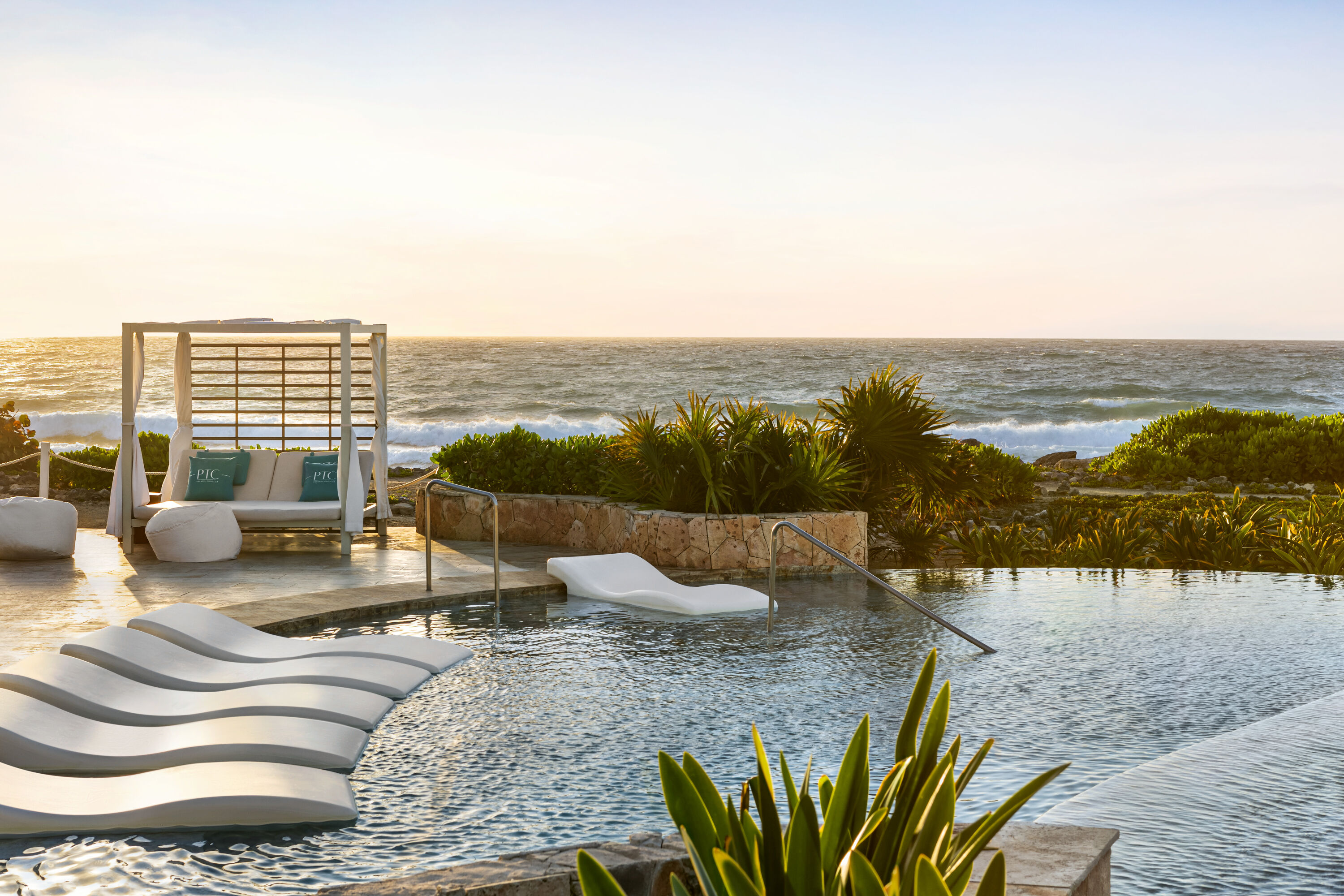 Infinity pool at the TRS Yucatan Riviera Maya, Adults Only - All Inclusive Resort in Riviera Maya, Other than US/Canada