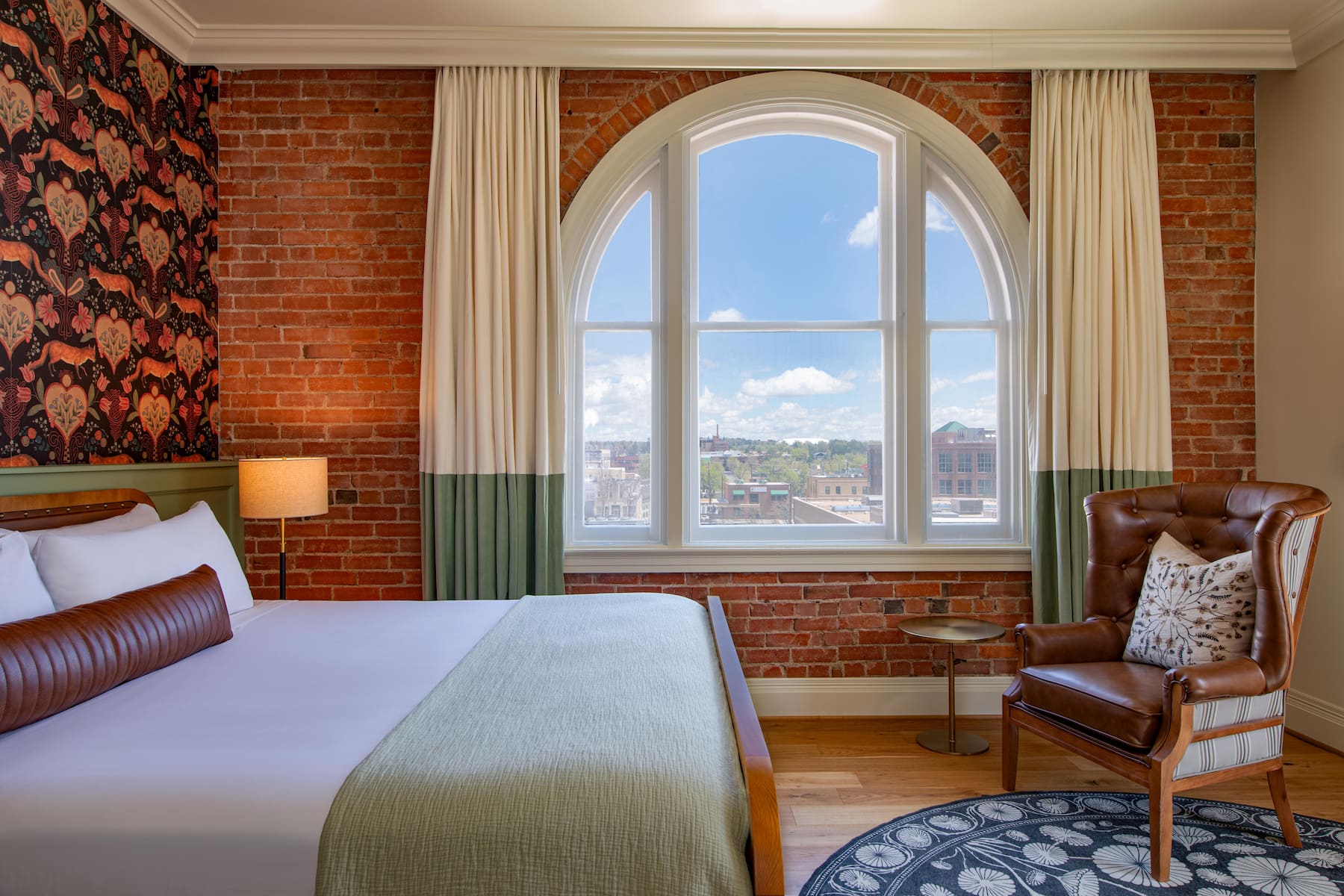 Guest room at the The Mining Exchange in Colorado Springs, Colorado