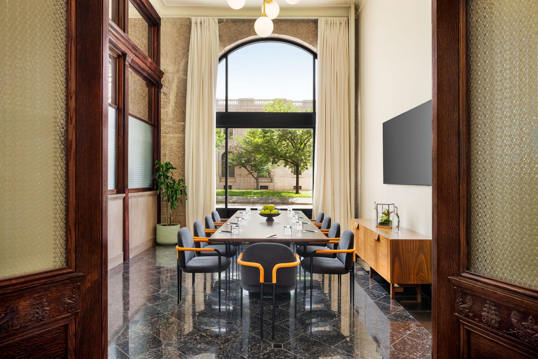 Board room at The Mining Exchange in Colorado Springs, Colorado