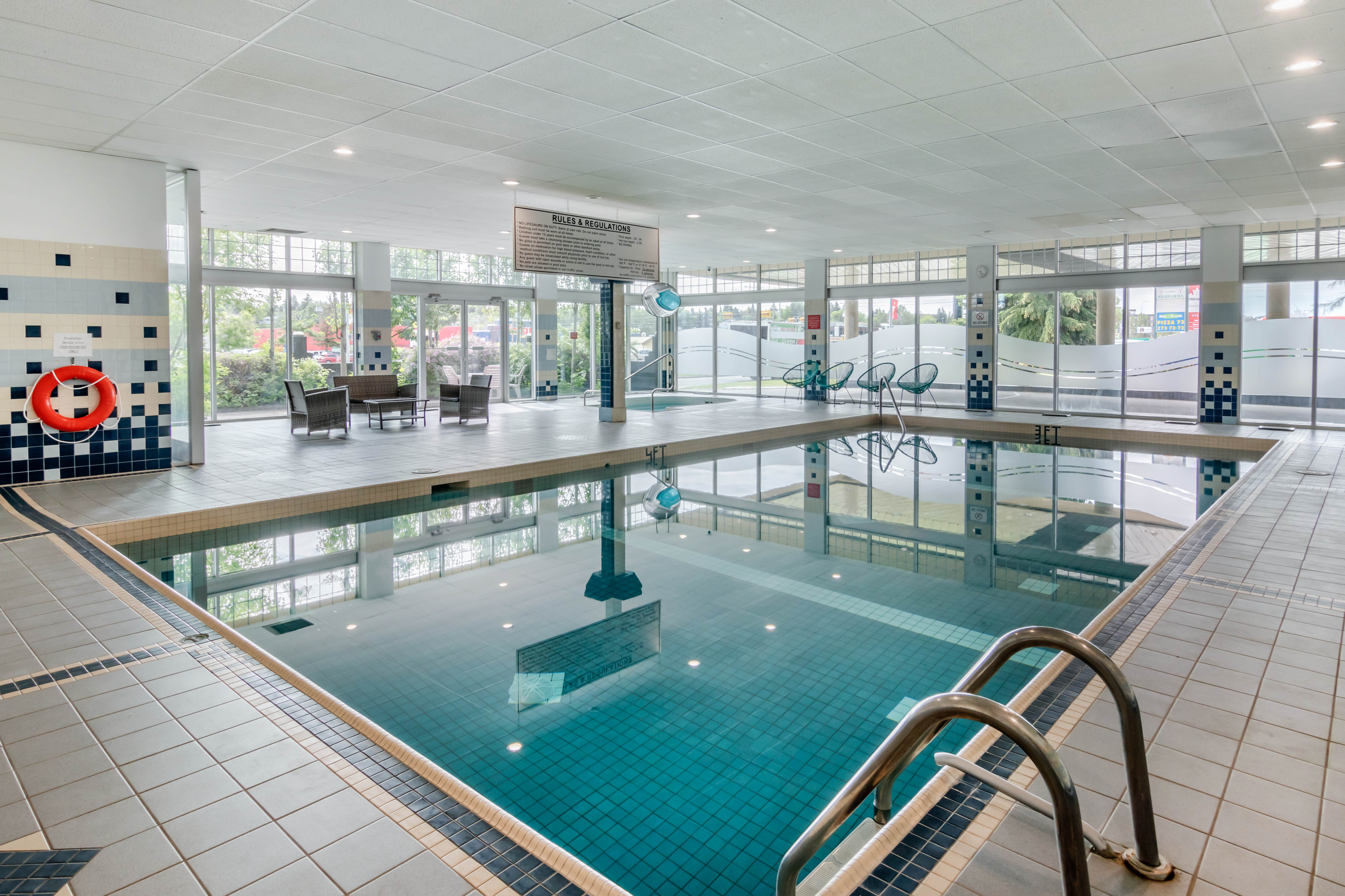 Pool at the Super 8 by Wyndham Macleod Trail Calgary in Calgary, Alberta