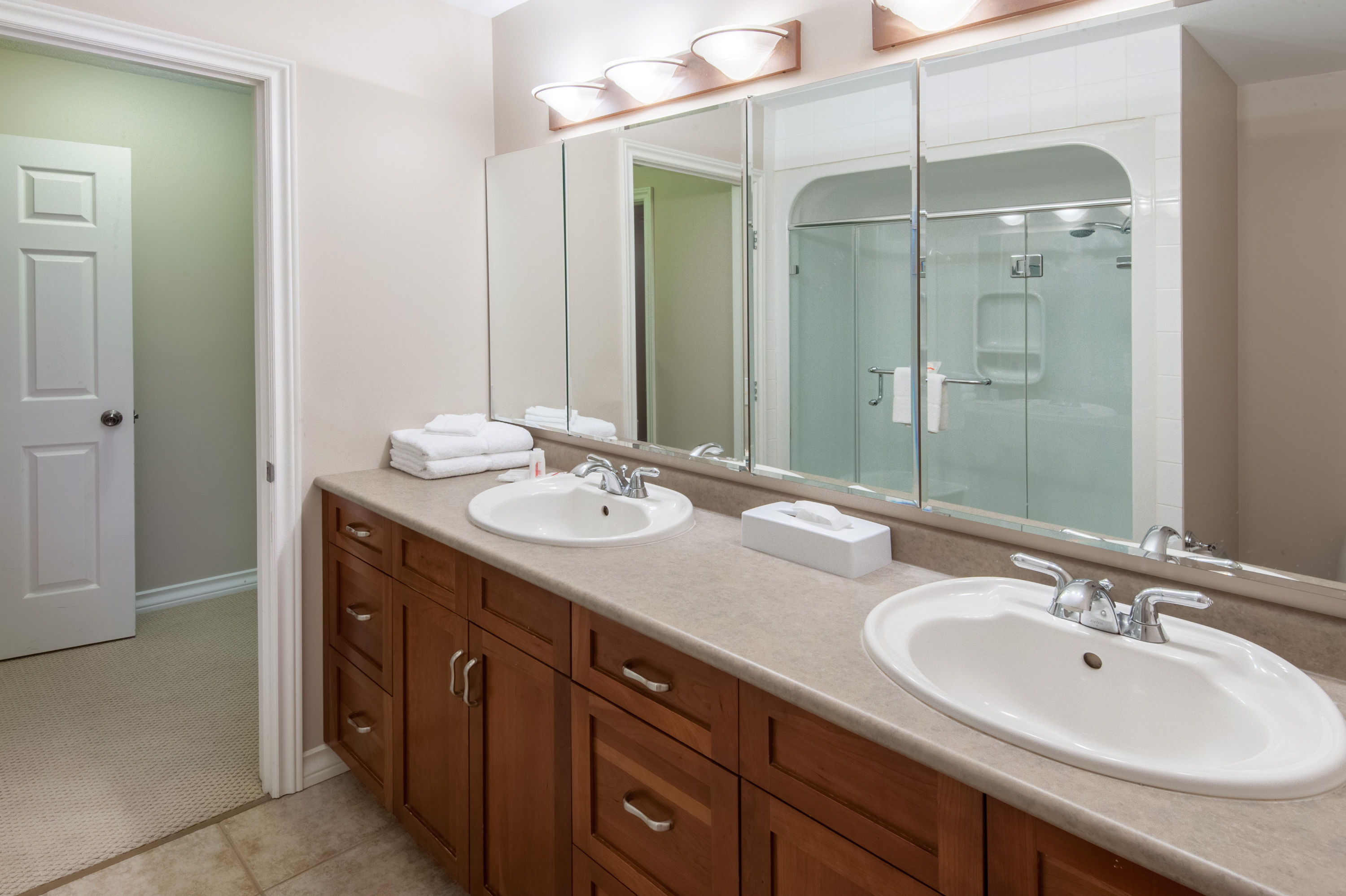 Guest room at the Super 8 by Wyndham Cochrane in Cochrane, Alberta