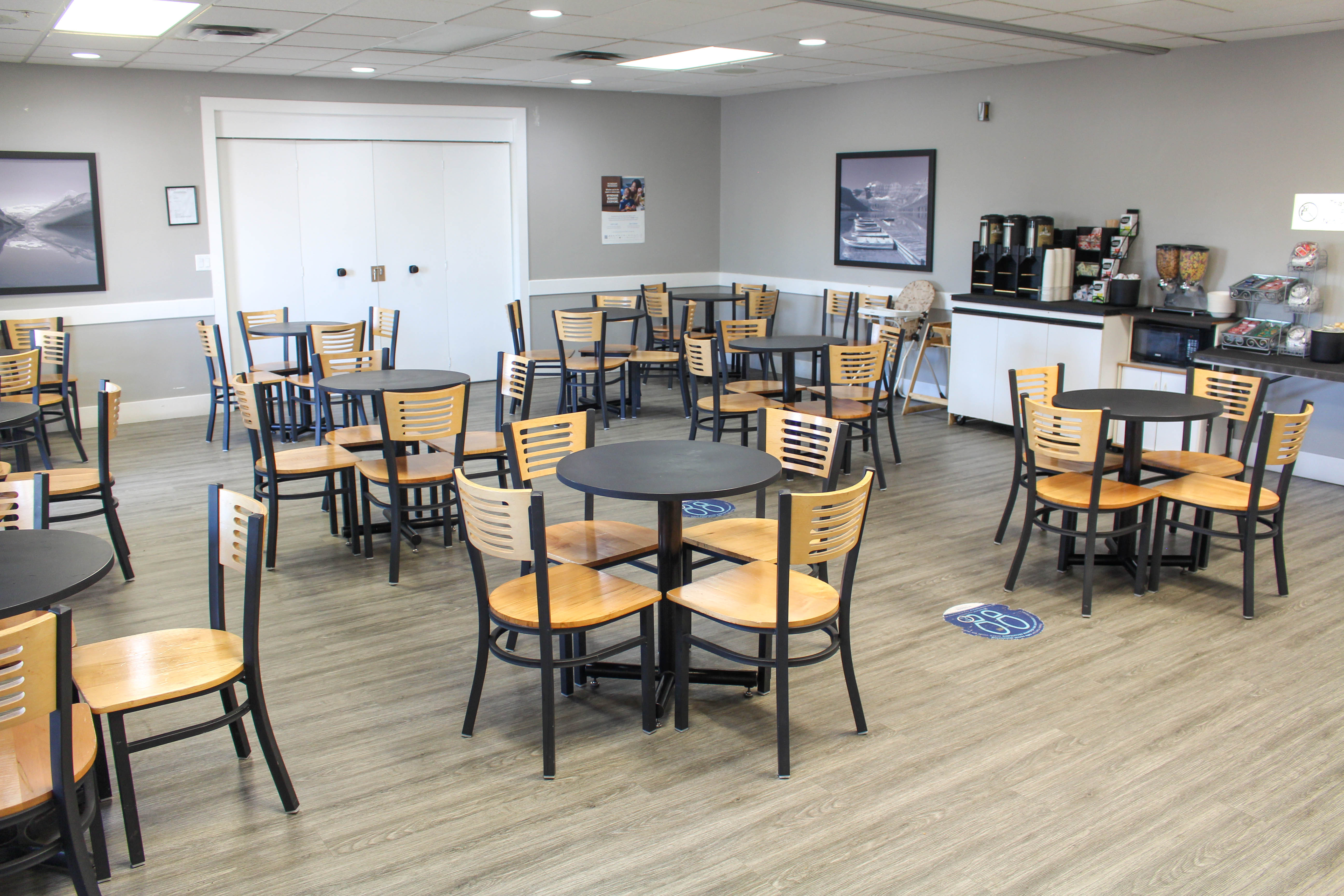 Free breakfast at Super 8 by Wyndham Edmonton South in Edmonton, Alberta