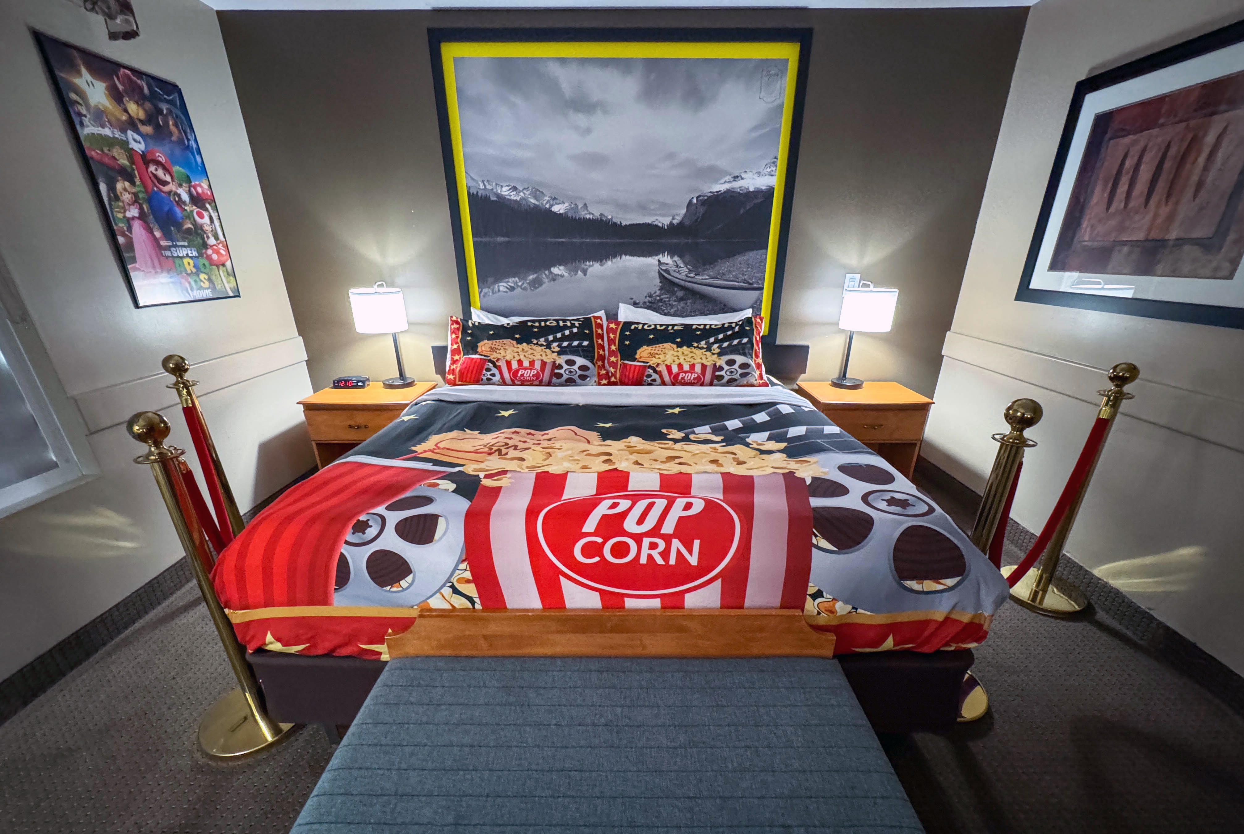 Guest room at the Super 8 by Wyndham Edmonton South in Edmonton, Alberta