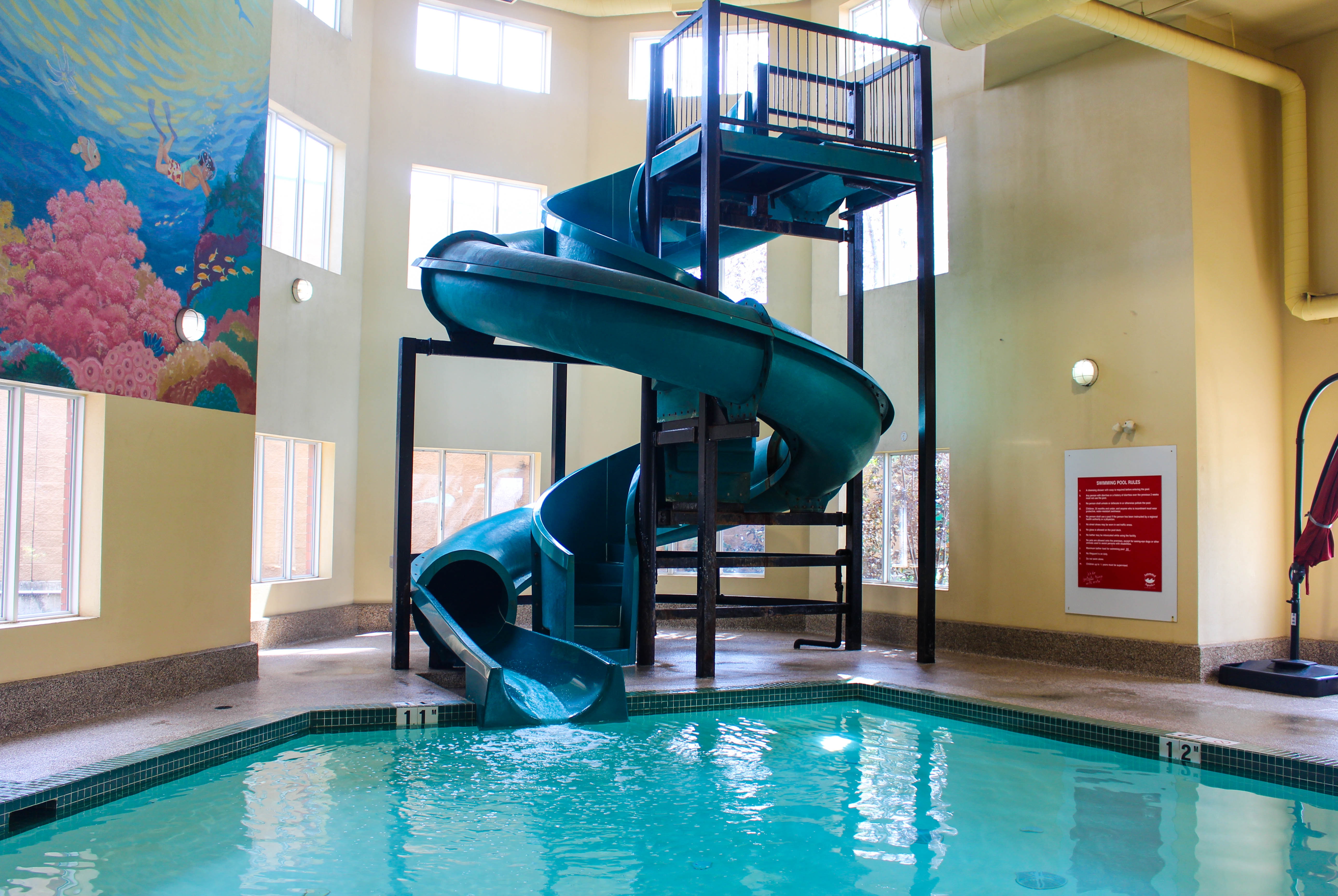 Pool at the Super 8 by Wyndham Edmonton South in Edmonton, Alberta