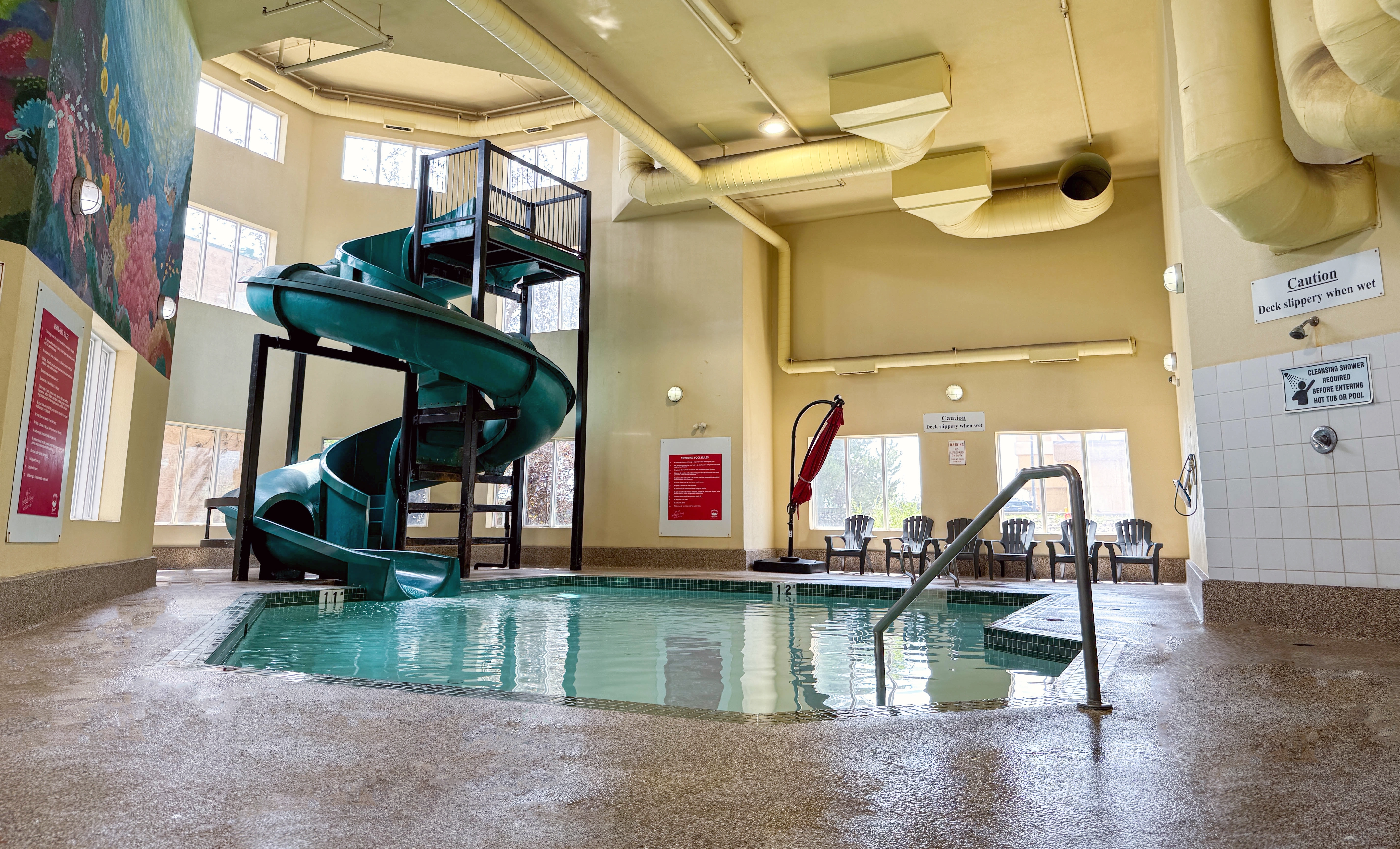 Pool at the Super 8 by Wyndham Edmonton South in Edmonton, Alberta