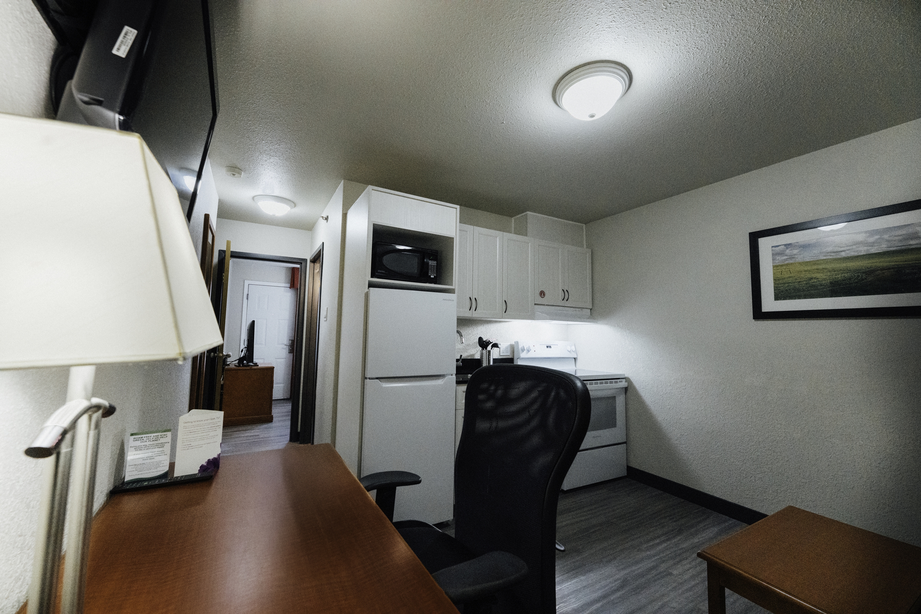 Guest room at the Super 8 by Wyndham Grande Prairie in Grande Prairie, Alberta