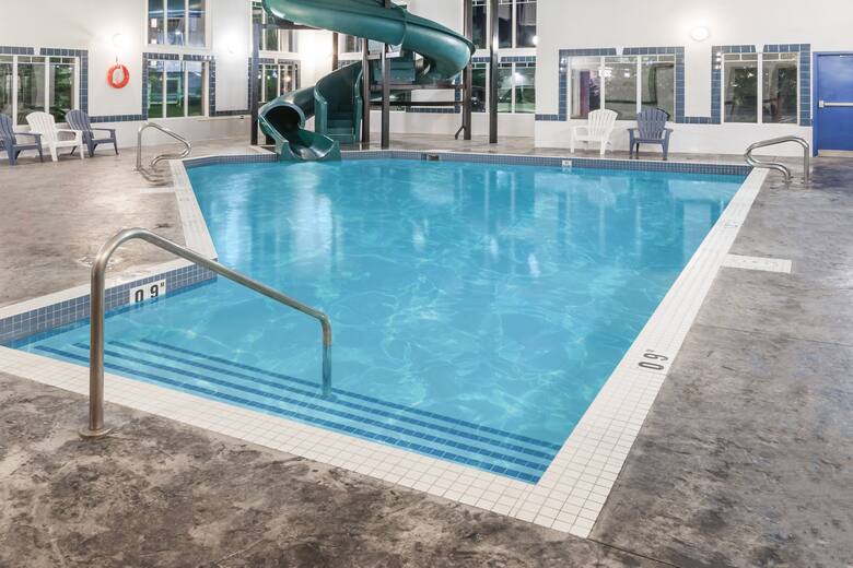 Pool at the Super 8 High River AB in High River, Alberta