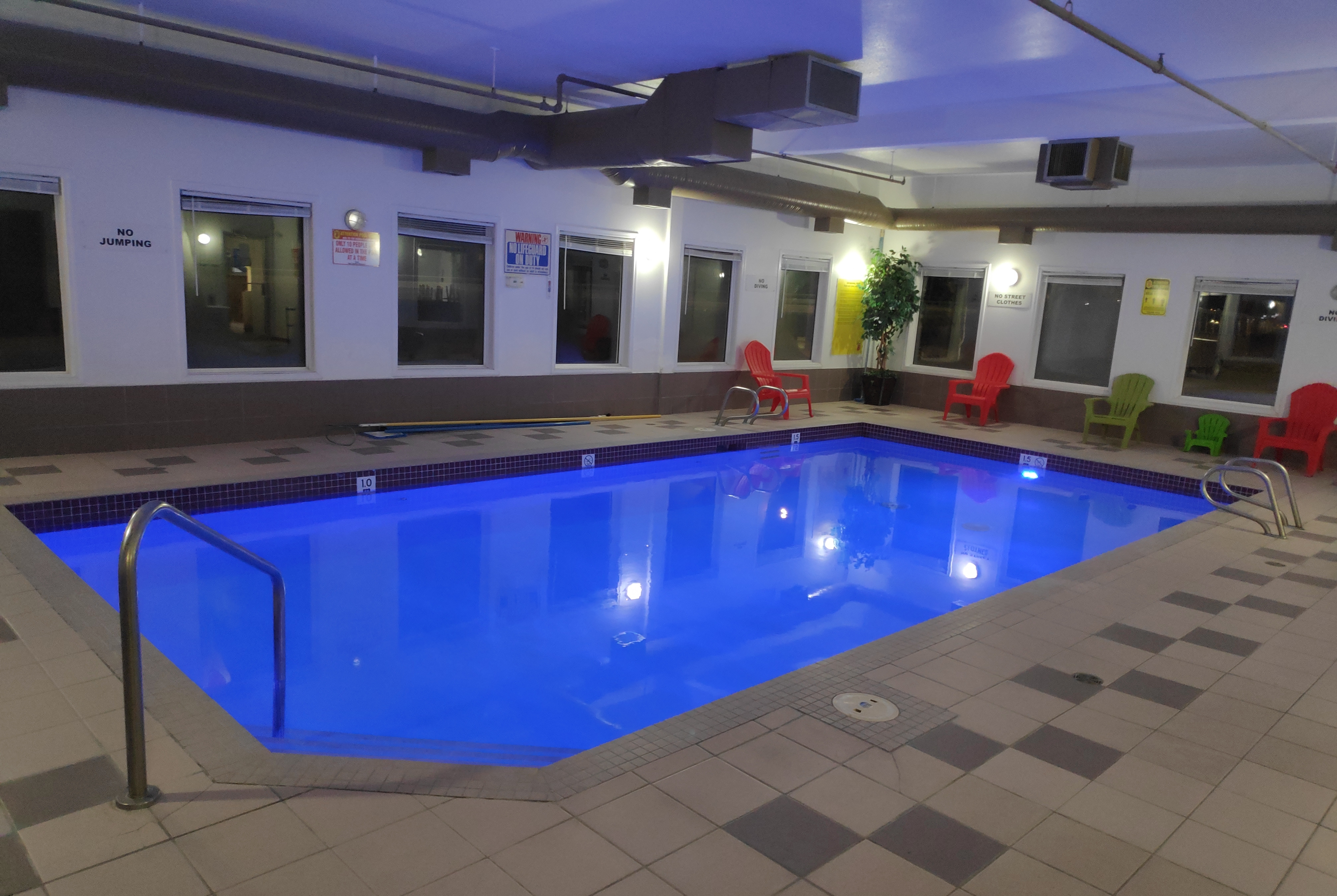 Pool at the Super 8 by Wyndham Hinton in Hinton, Alberta