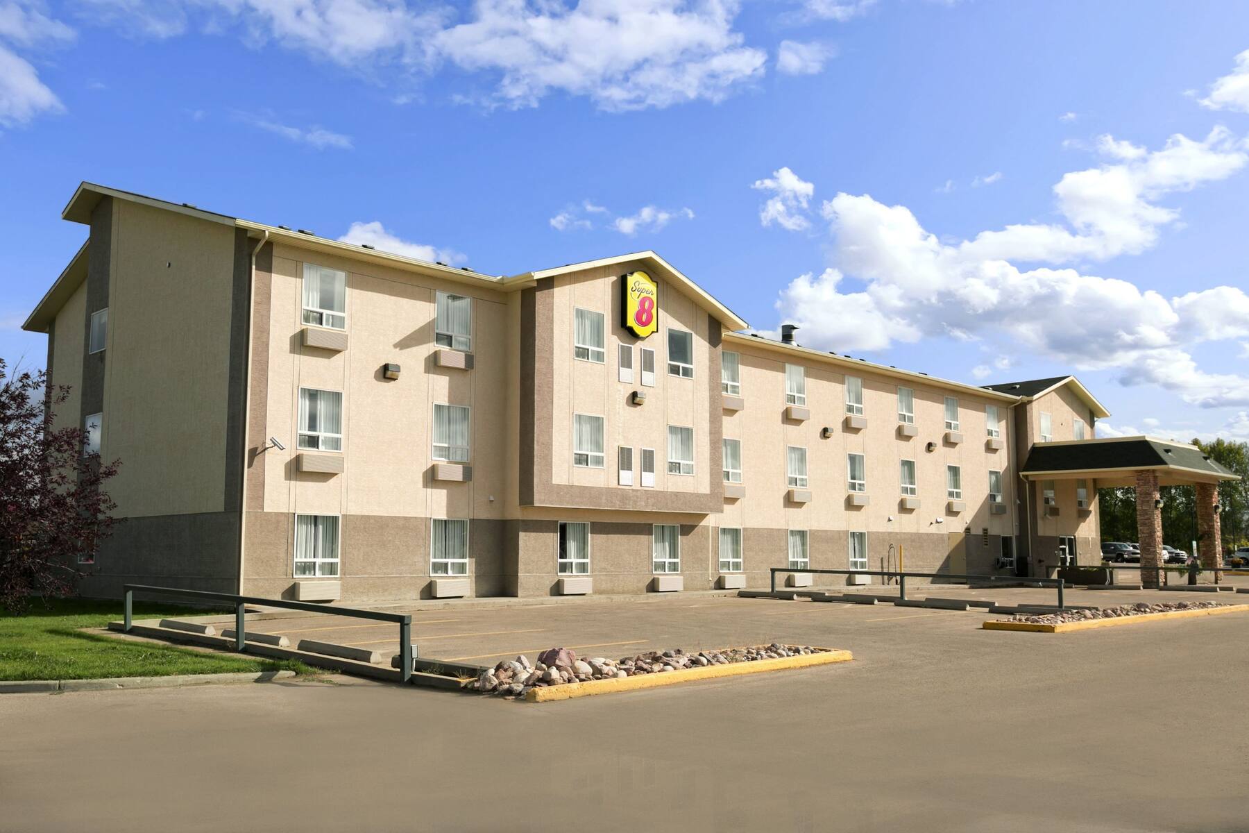 Exterior of Super 8 Slave Lake AB hotel in Slave Lake, Alberta Exterior of Super 8 Slave Lake AB hotel in Slave Lake, Alberta