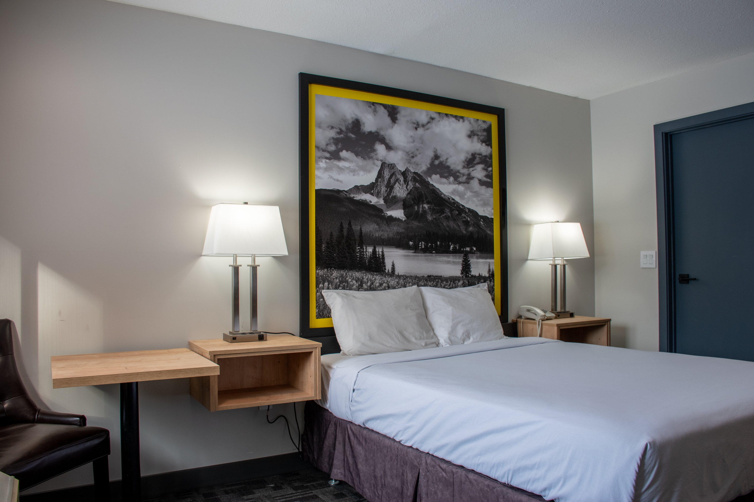 Guest room at the Super 8 by Wyndham Clearwater BC in Clearwater, British Columbia