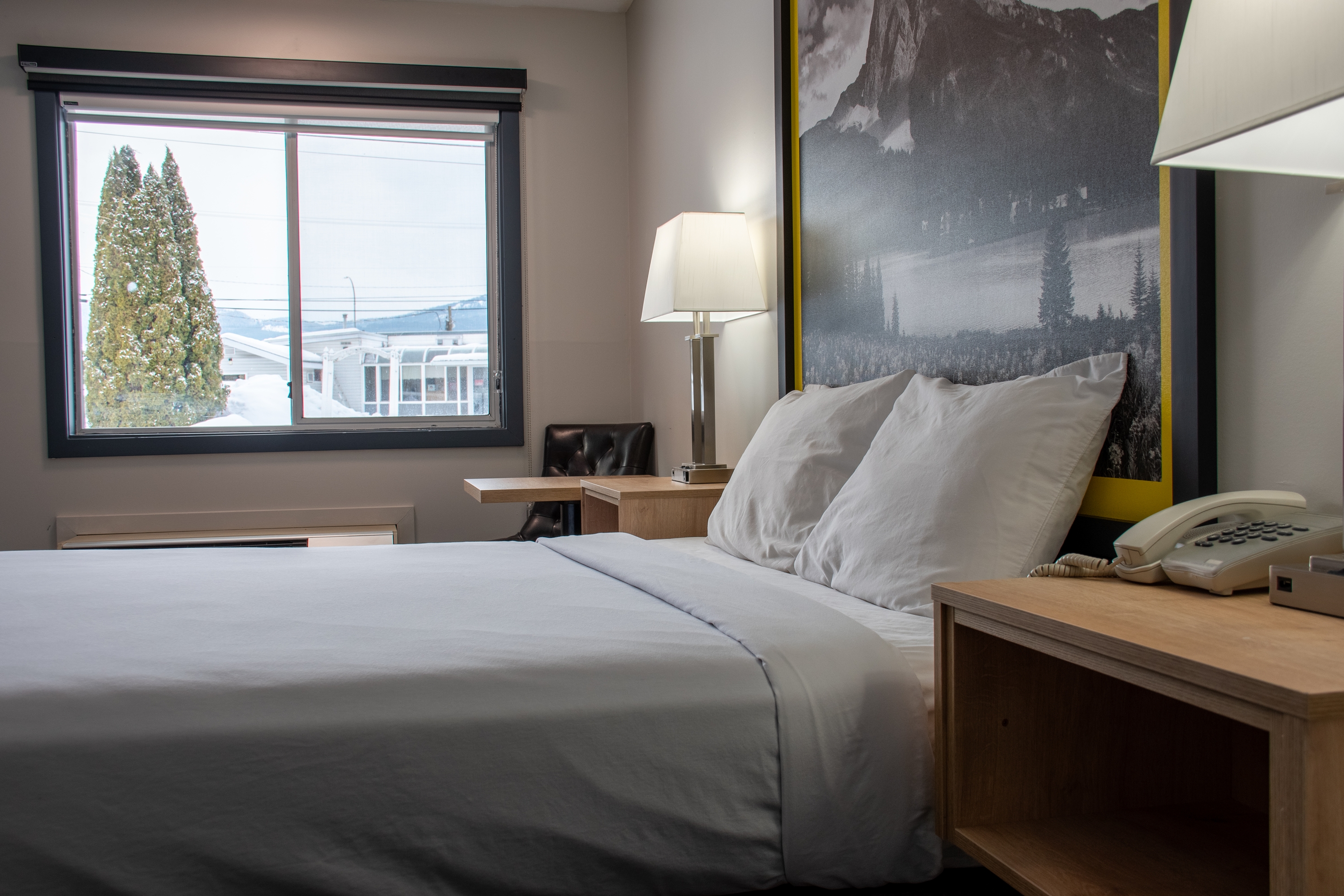 Guest room at the Super 8 by Wyndham Clearwater BC in Clearwater, British Columbia