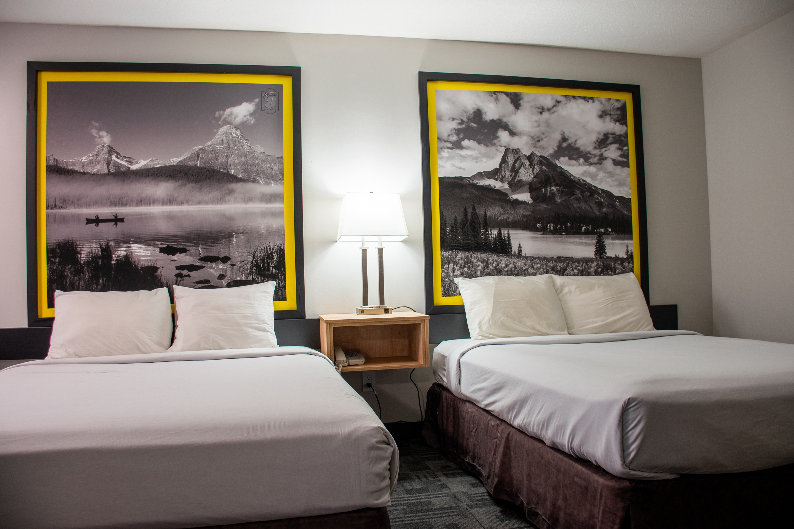 Guest room at the Super 8 by Wyndham Clearwater BC in Clearwater, British Columbia